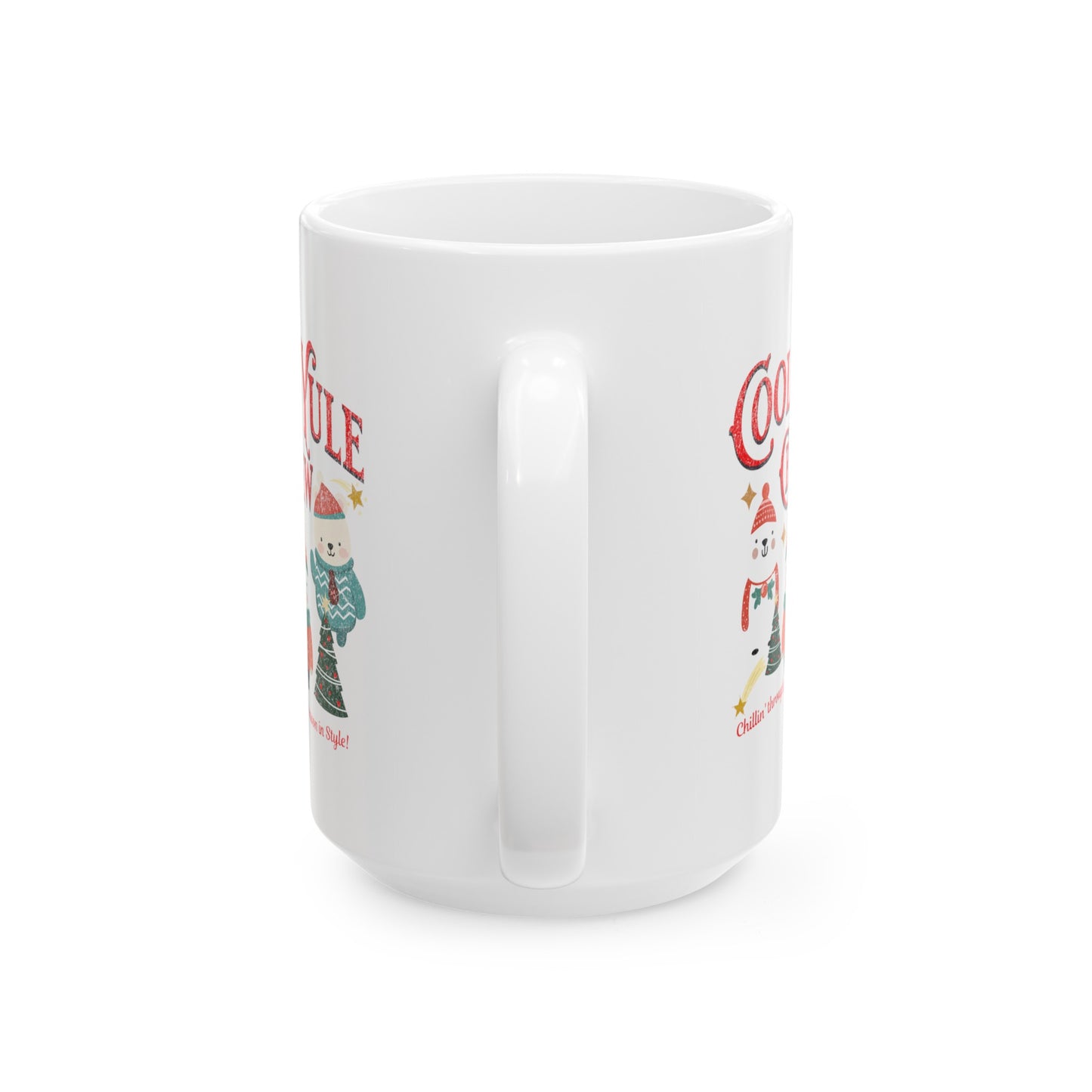 Ceramic Coffee or Tea Mug, Cool Yule Crew Mug