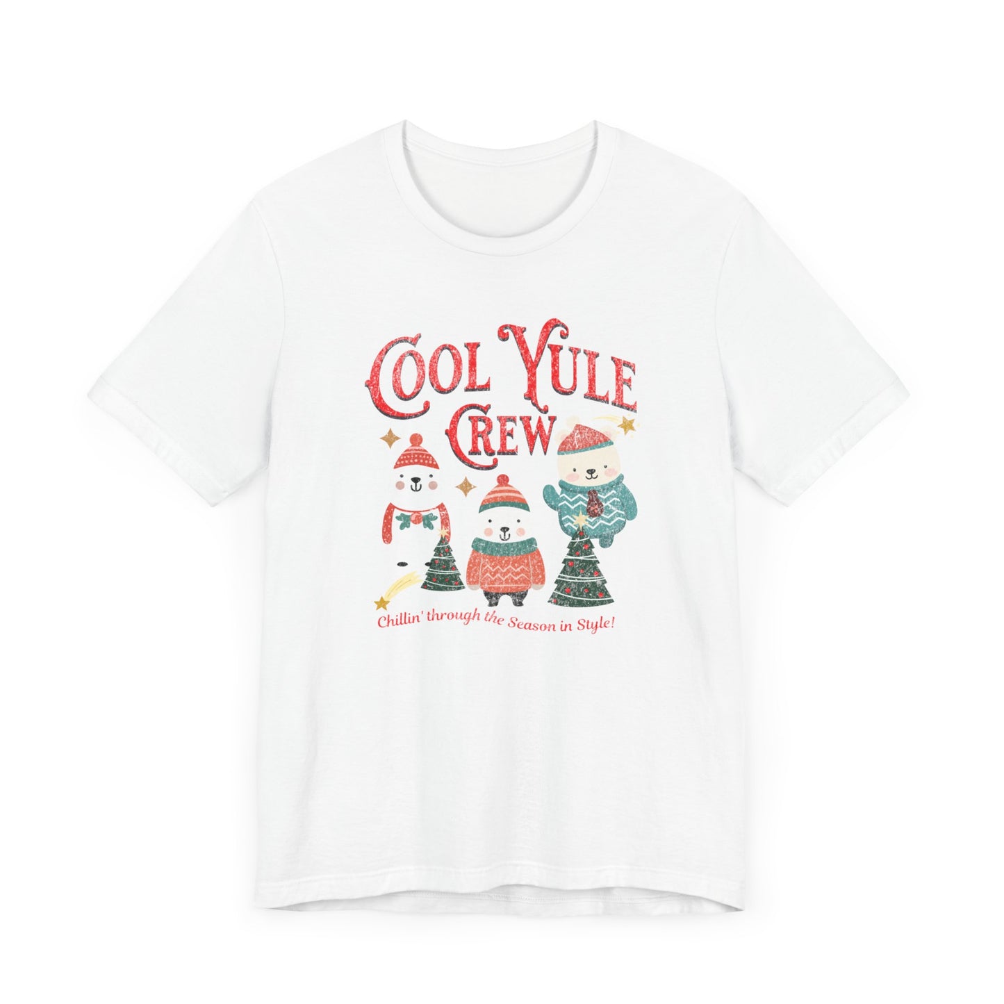 Unisex Jersey Short Sleeve T-Shirt, Cool Yule Crew T-Shirt