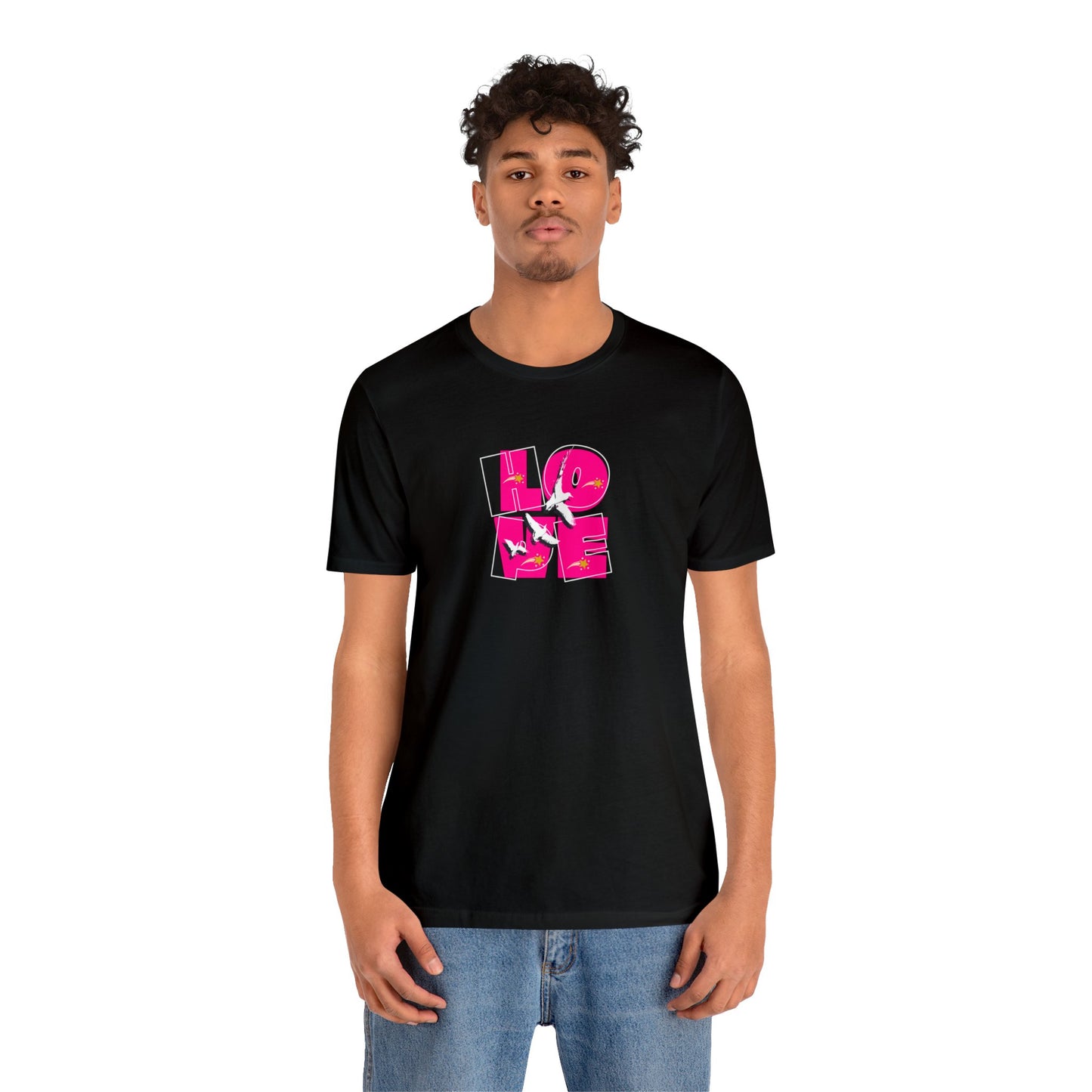 Unisex Jersey Short Sleeve Tee, Love Hope T-Shirt