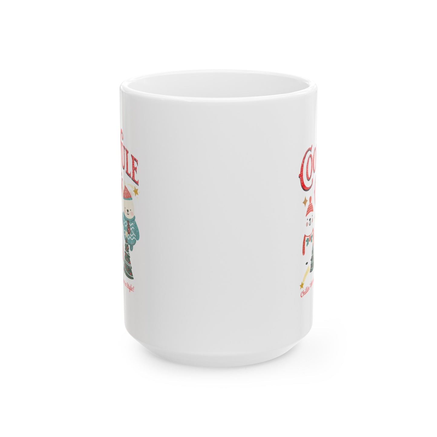 Ceramic Coffee or Tea Mug, Cool Yule Crew Mug