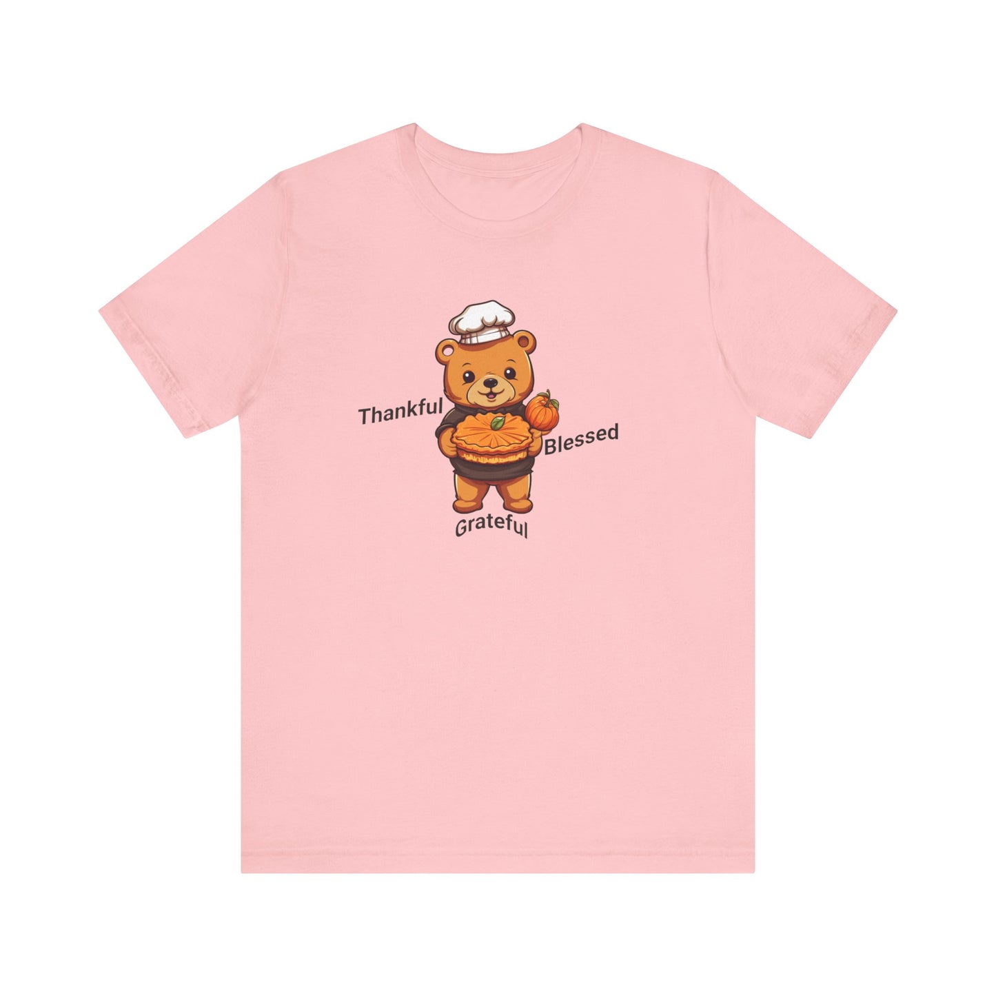 Unisex Jersey Short Sleeve T-Shirt, Thankful, Grateful and Blessed T-Shirt