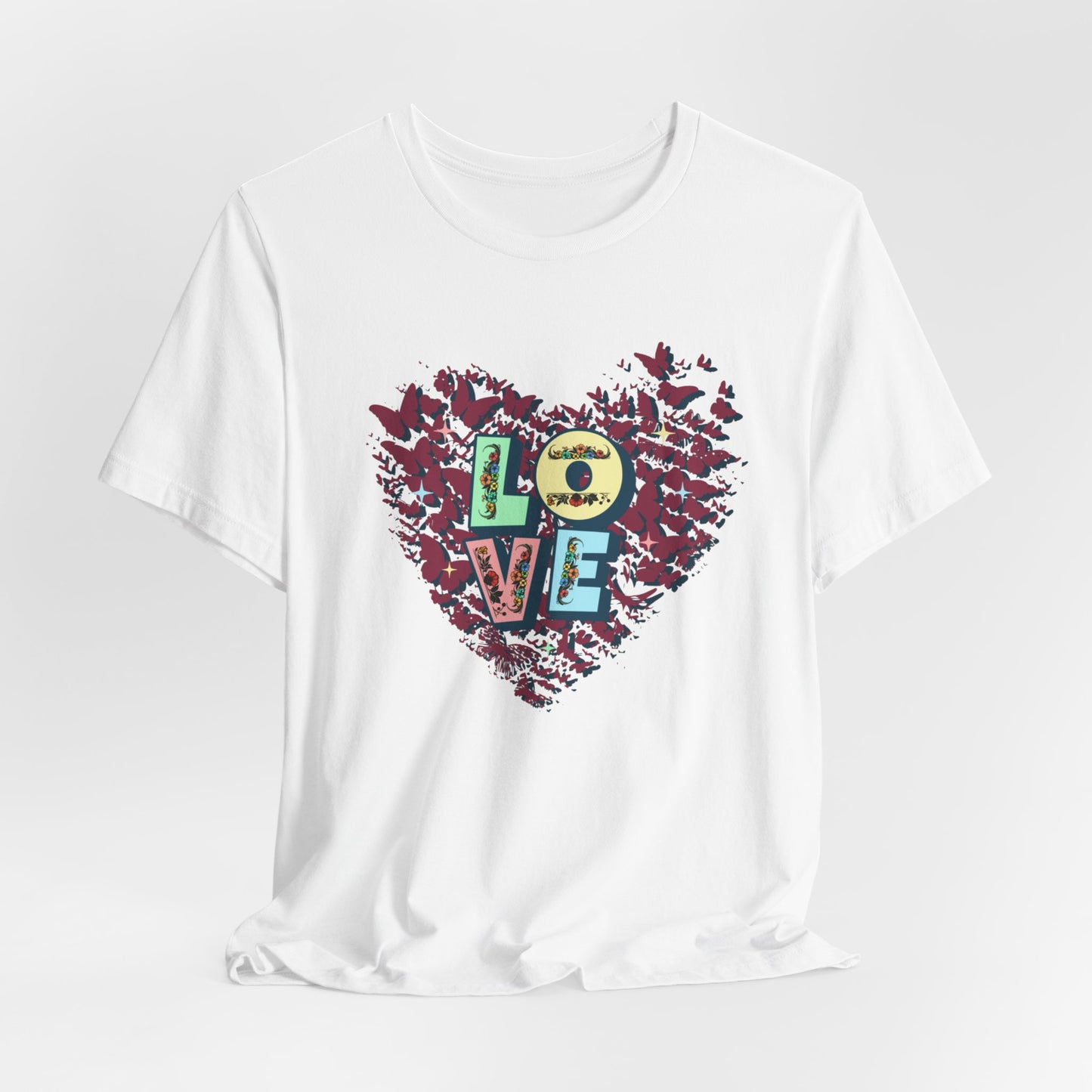 Unisex Jersey Short Sleeve T-Shirt, Love Heart T-Shirt
