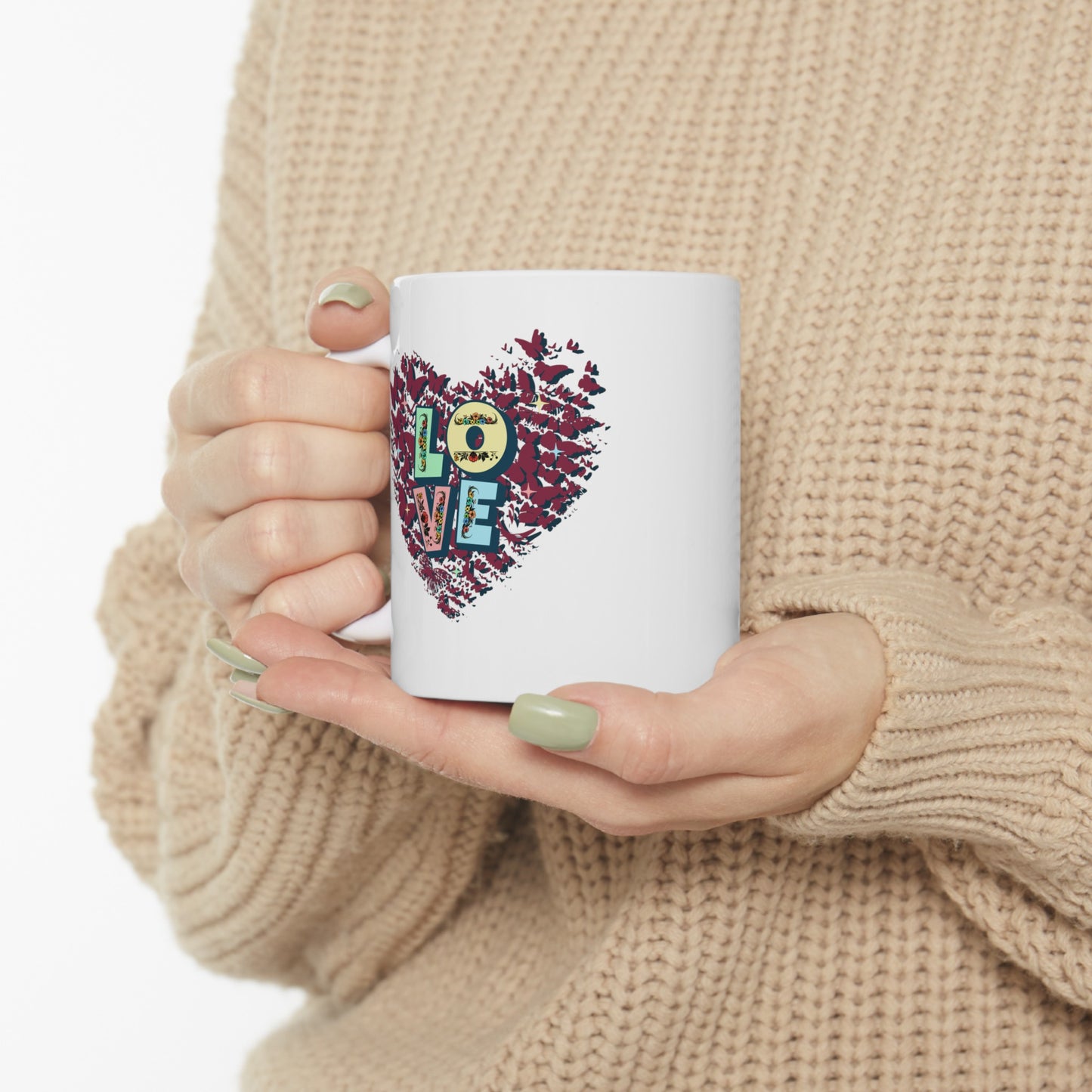 Ceramic Coffee or Tea Mug, LOVE Mug