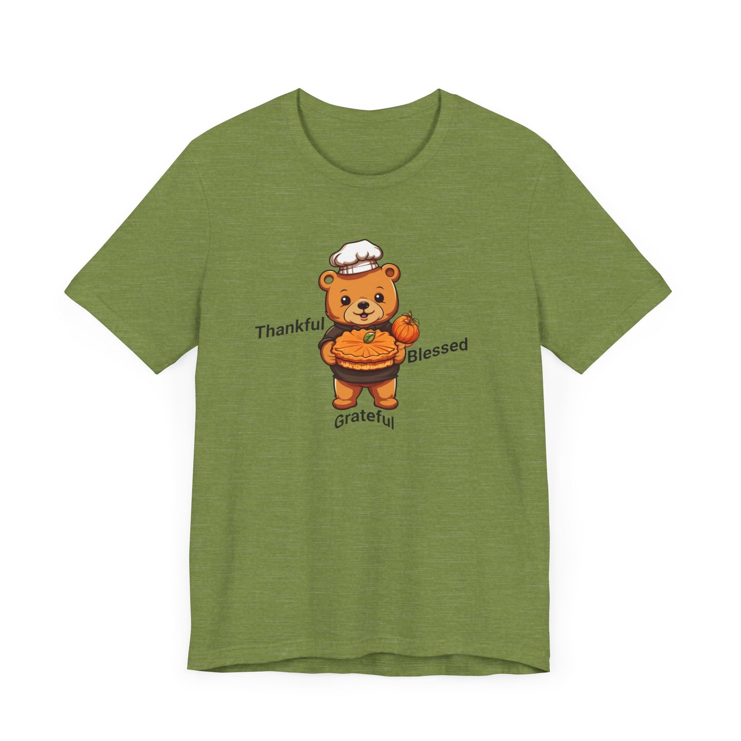 Unisex Jersey Short Sleeve T-Shirt, Thankful, Grateful and Blessed T-Shirt