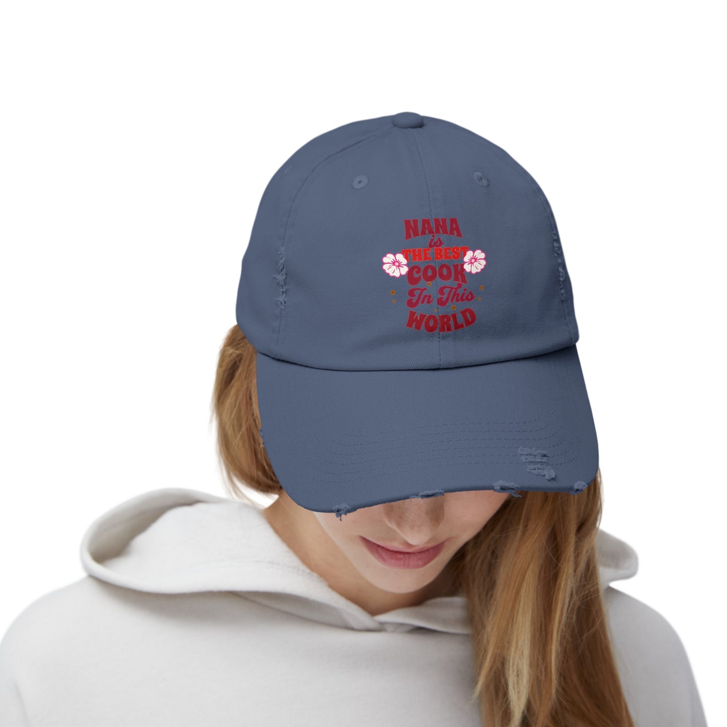 Unisex Distressed Cap, Nana Is The Best Cook In This World Cap