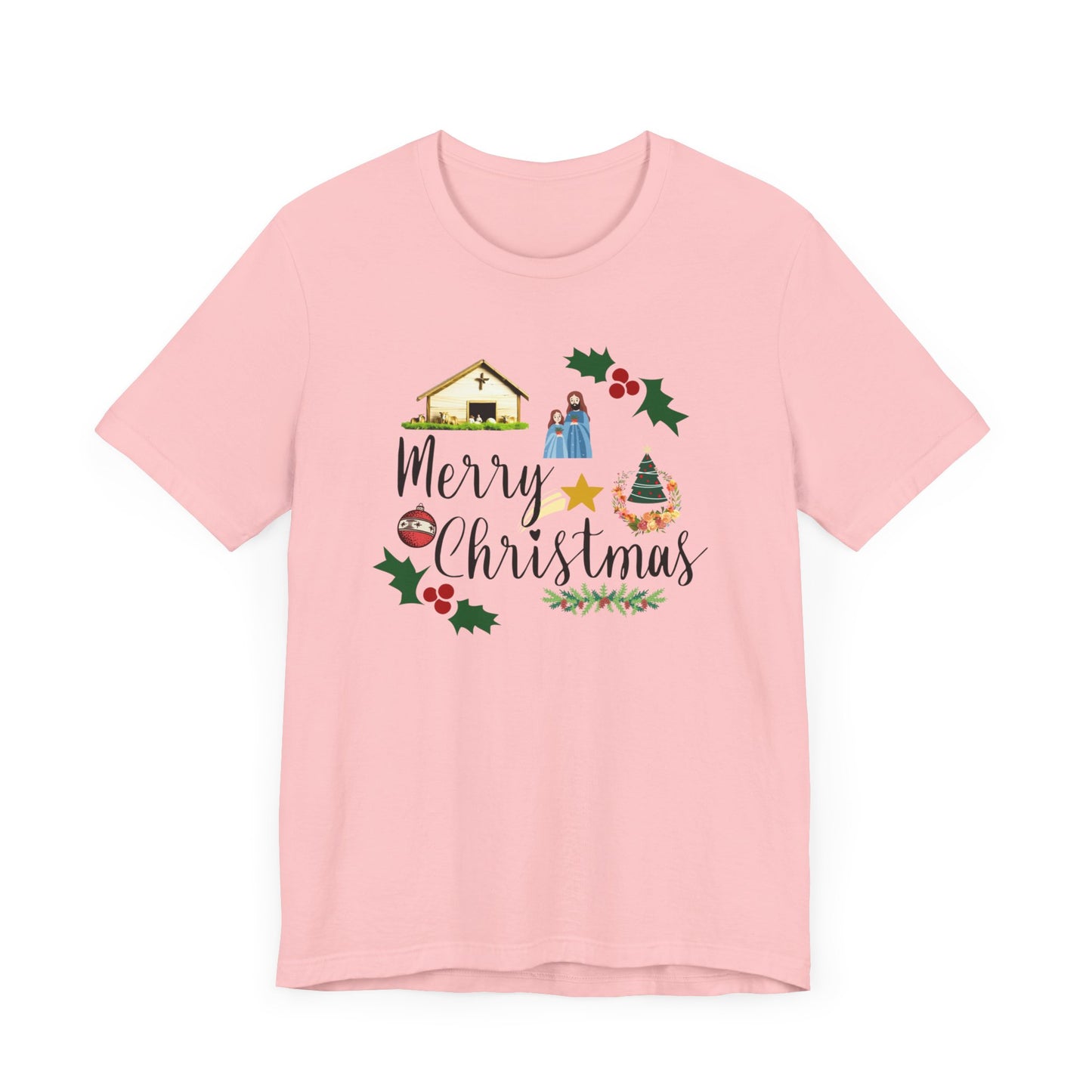 Unisex Jersey Short Sleeve T-Shirt, Manger Christmas T-Shirt