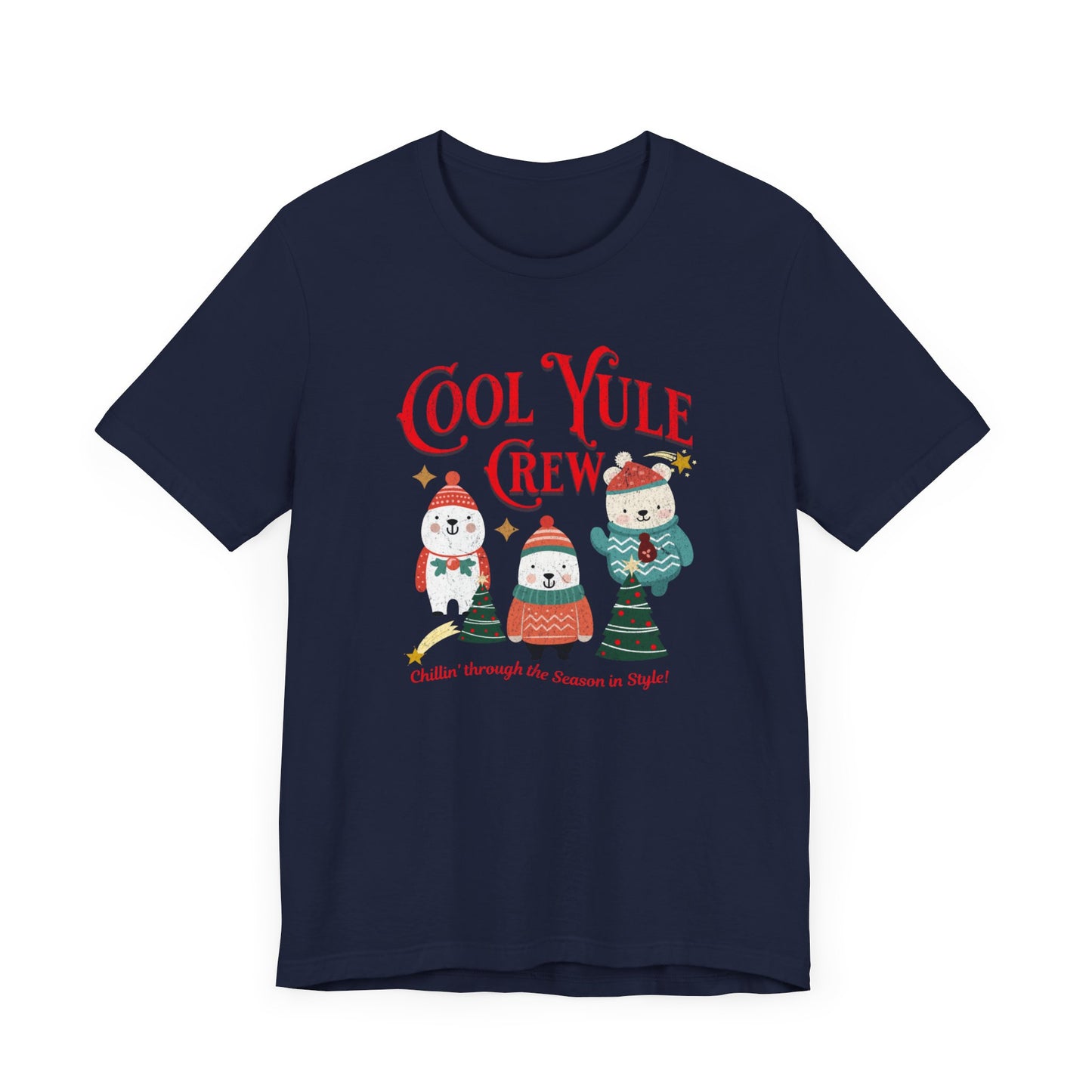 Unisex Jersey Short Sleeve T-Shirt, Cool Yule Crew T-Shirt