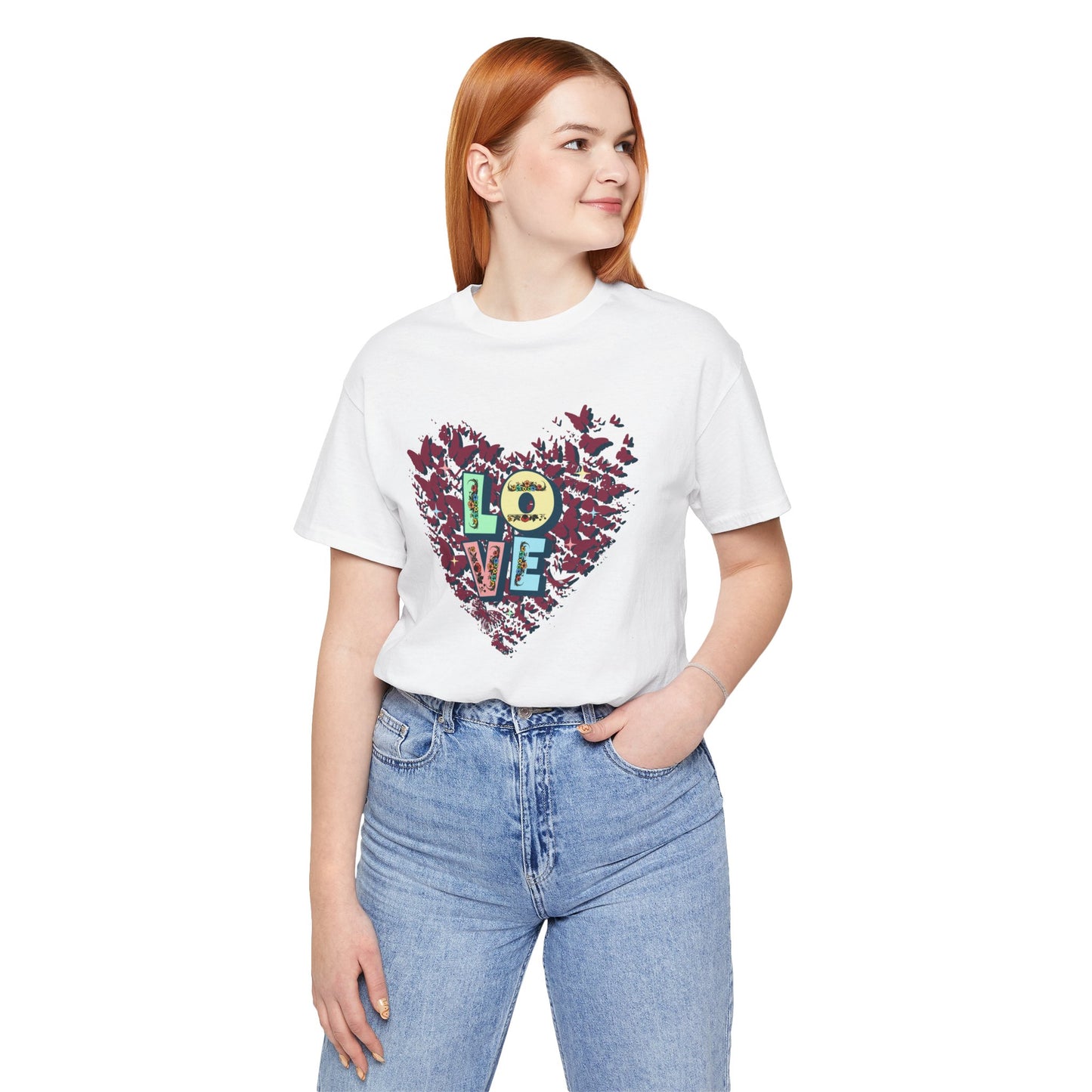 Unisex Jersey Short Sleeve T-Shirt, Love Heart T-Shirt