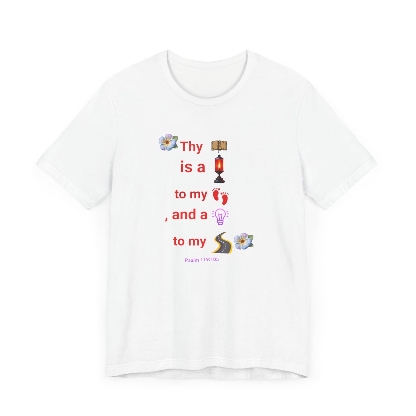 Unisex Jersey Short Sleeve T-Shirt, Thy Word is a Lamp Unto My Feet T-Shirt