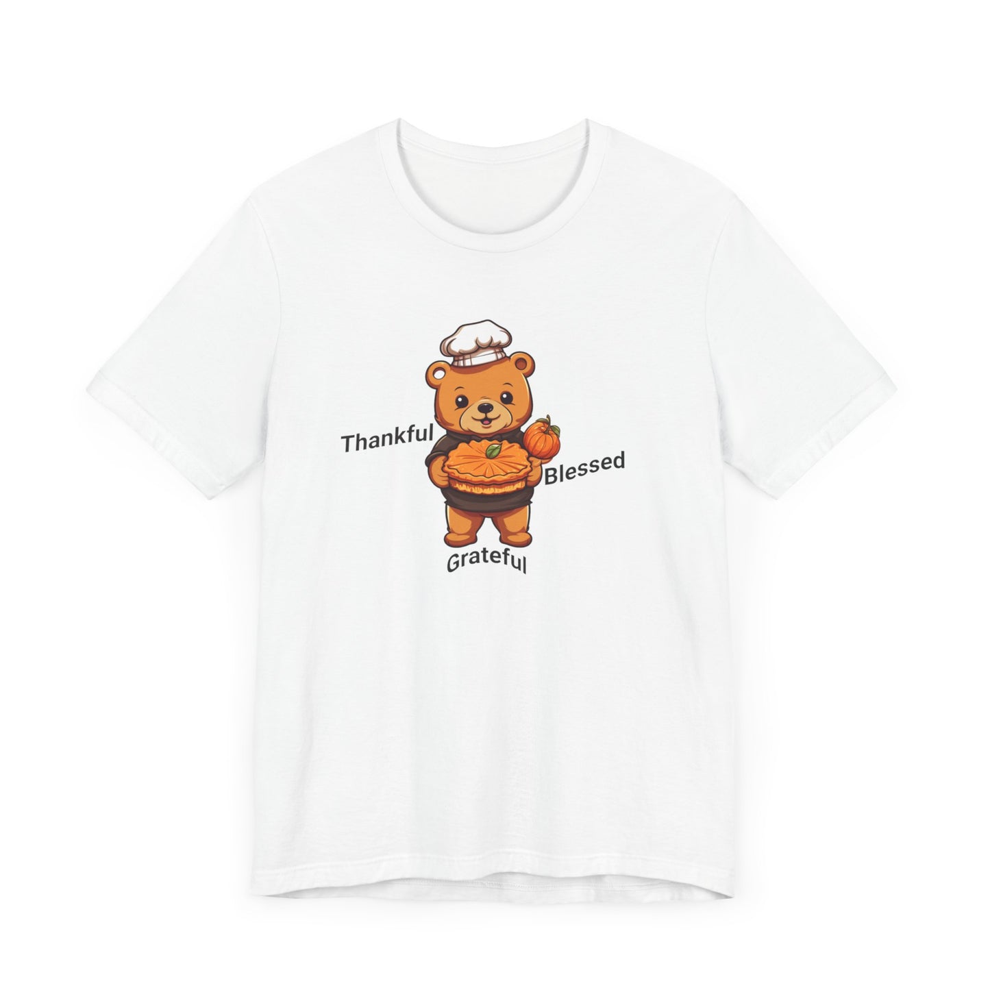 Unisex Jersey Short Sleeve T-Shirt, Thankful, Grateful and Blessed T-Shirt