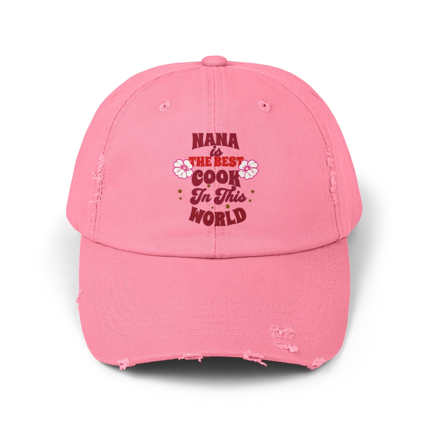Unisex Distressed Cap, Nana Is The Best Cook In This World Cap