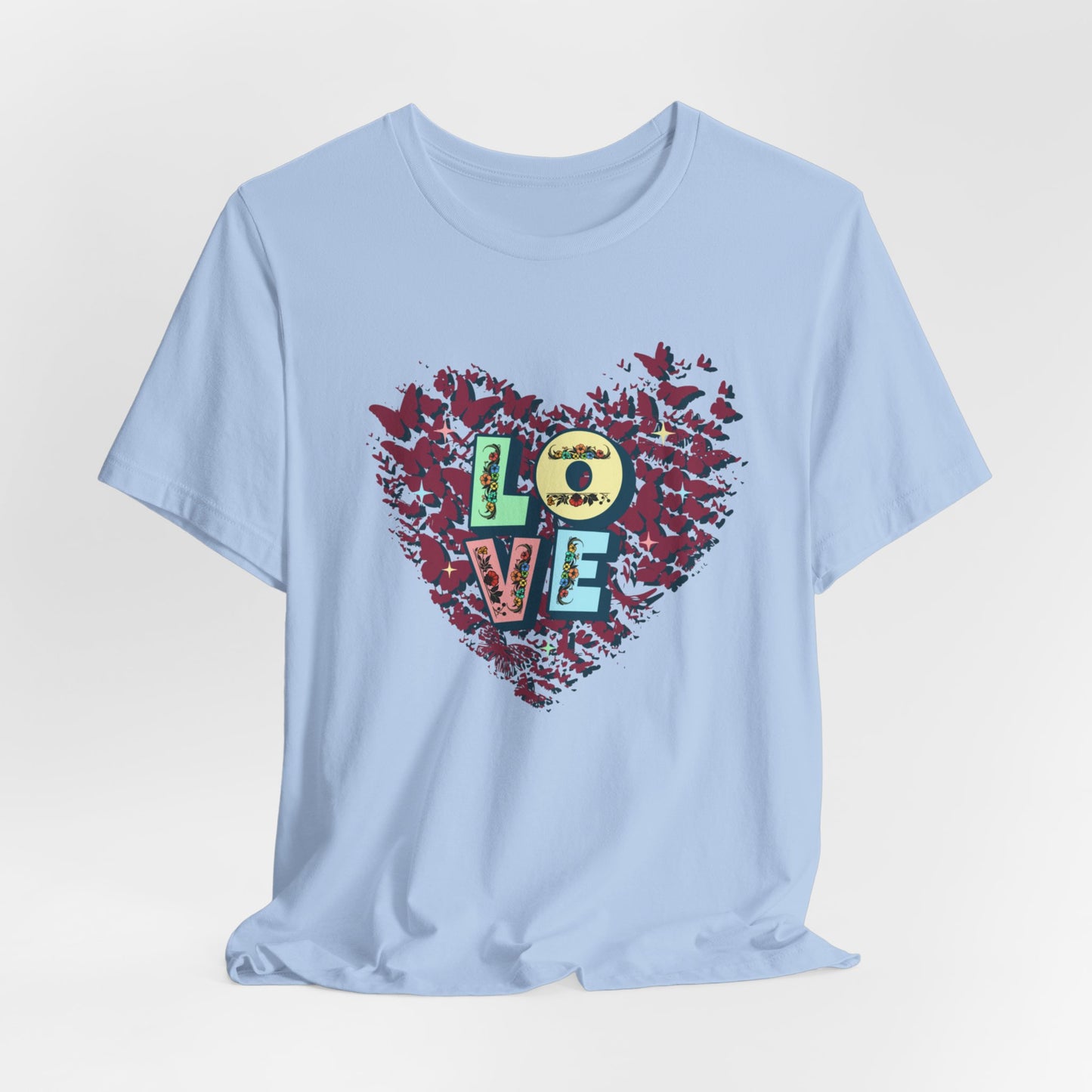 Unisex Jersey Short Sleeve T-Shirt, Love Heart T-Shirt