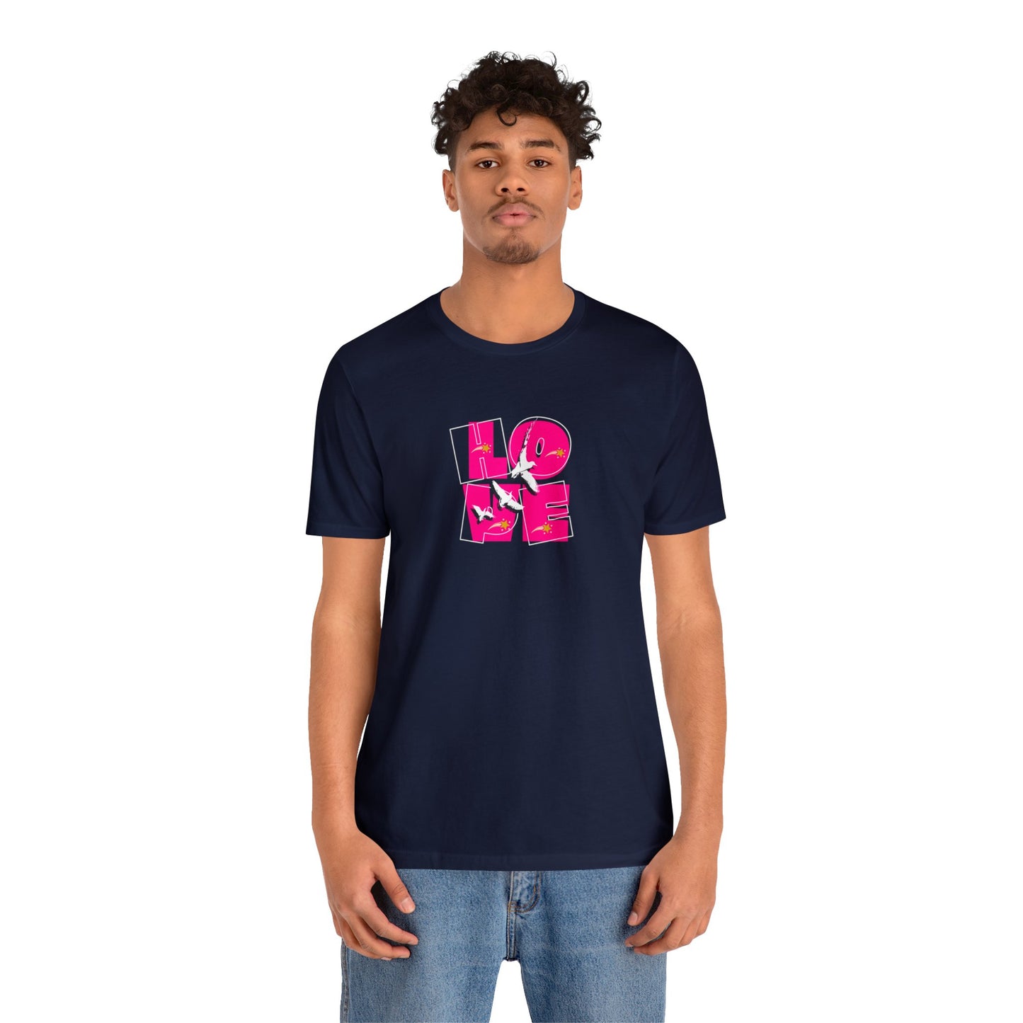 Unisex Jersey Short Sleeve Tee, Love Hope T-Shirt
