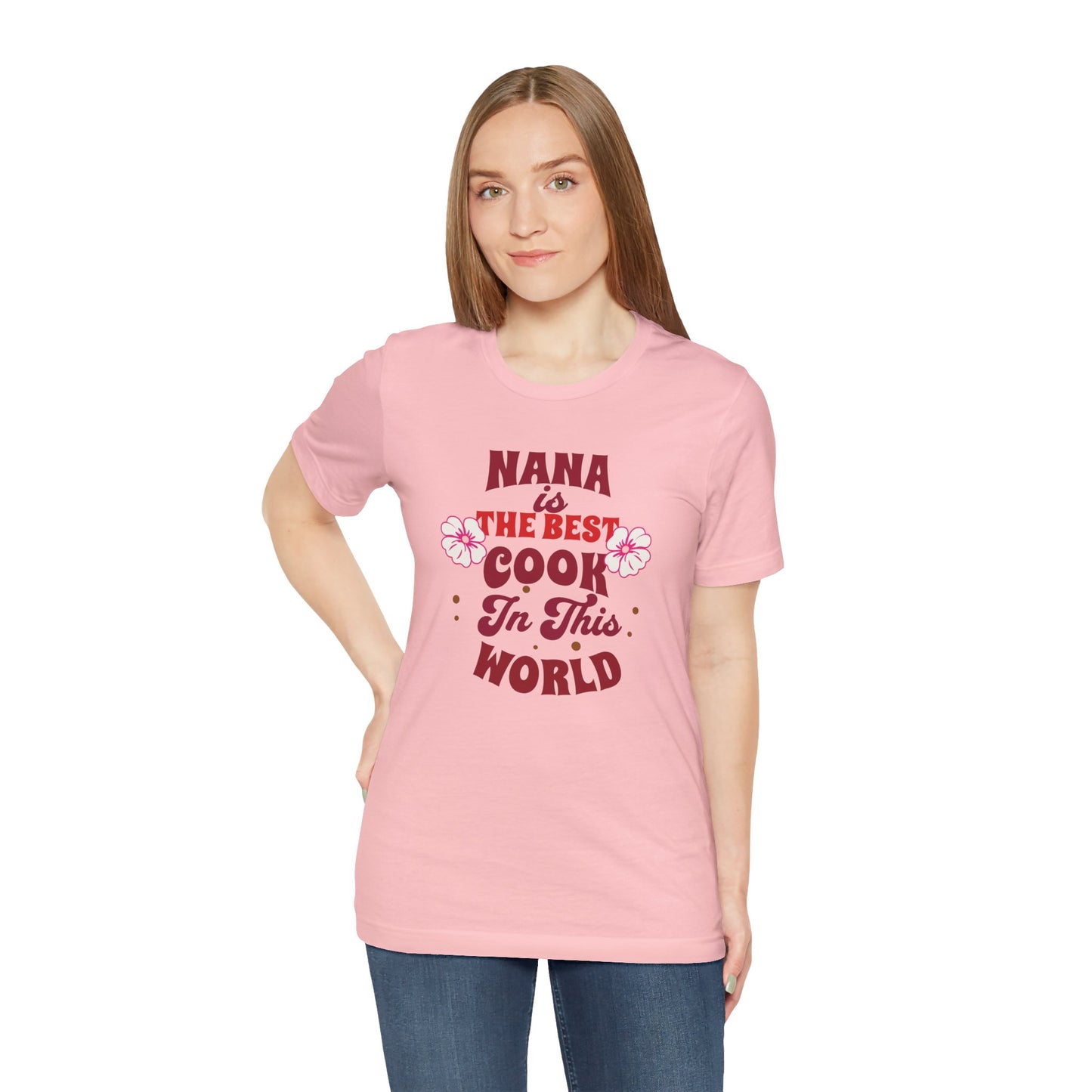 Unisex Jersey Short Sleeve T-Shirt, Nana Best Cook T-Shirt