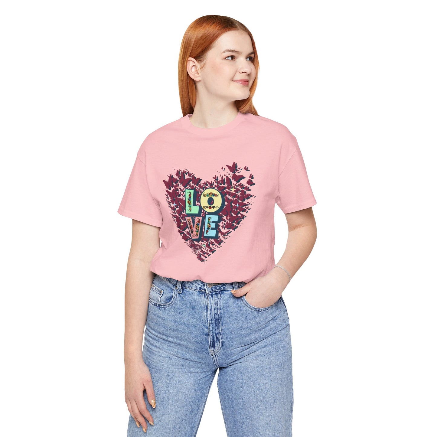 Unisex Jersey Short Sleeve T-Shirt, Love Heart T-Shirt