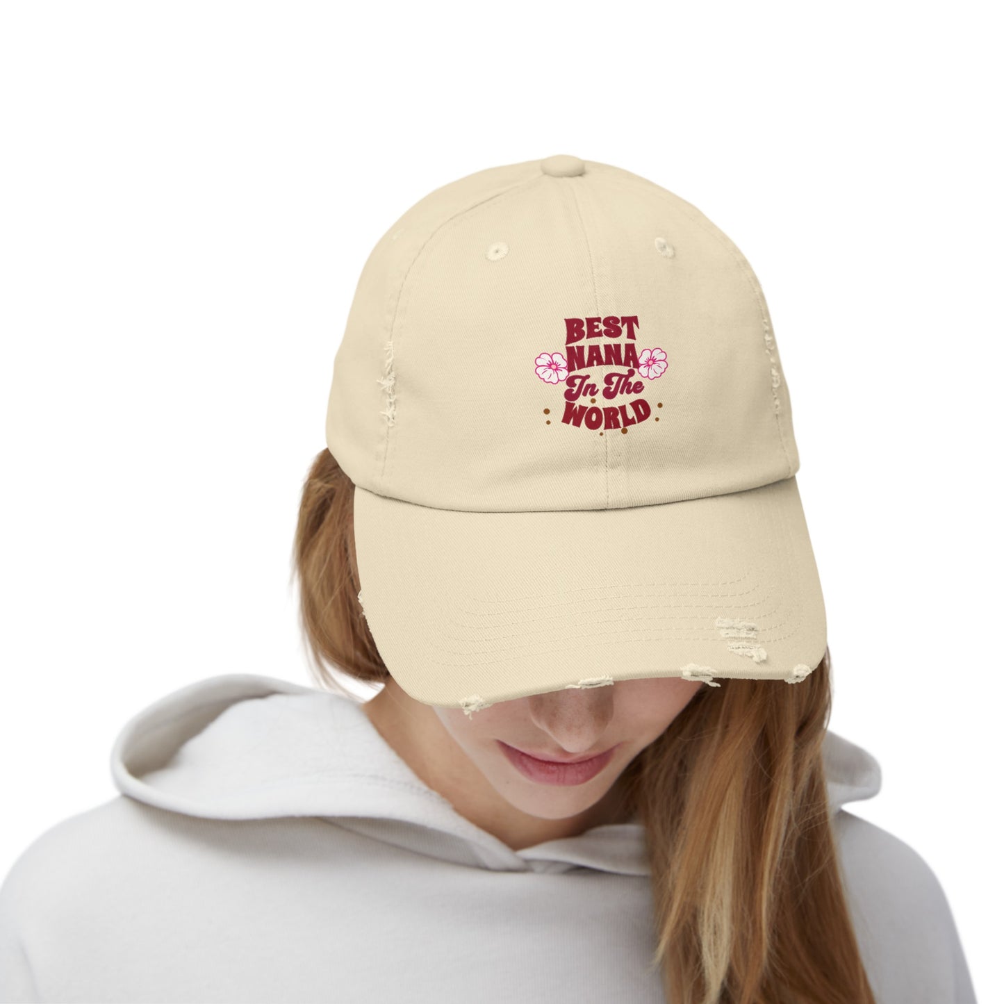 Unisex Distressed Cap, Best Nana In The World Cap