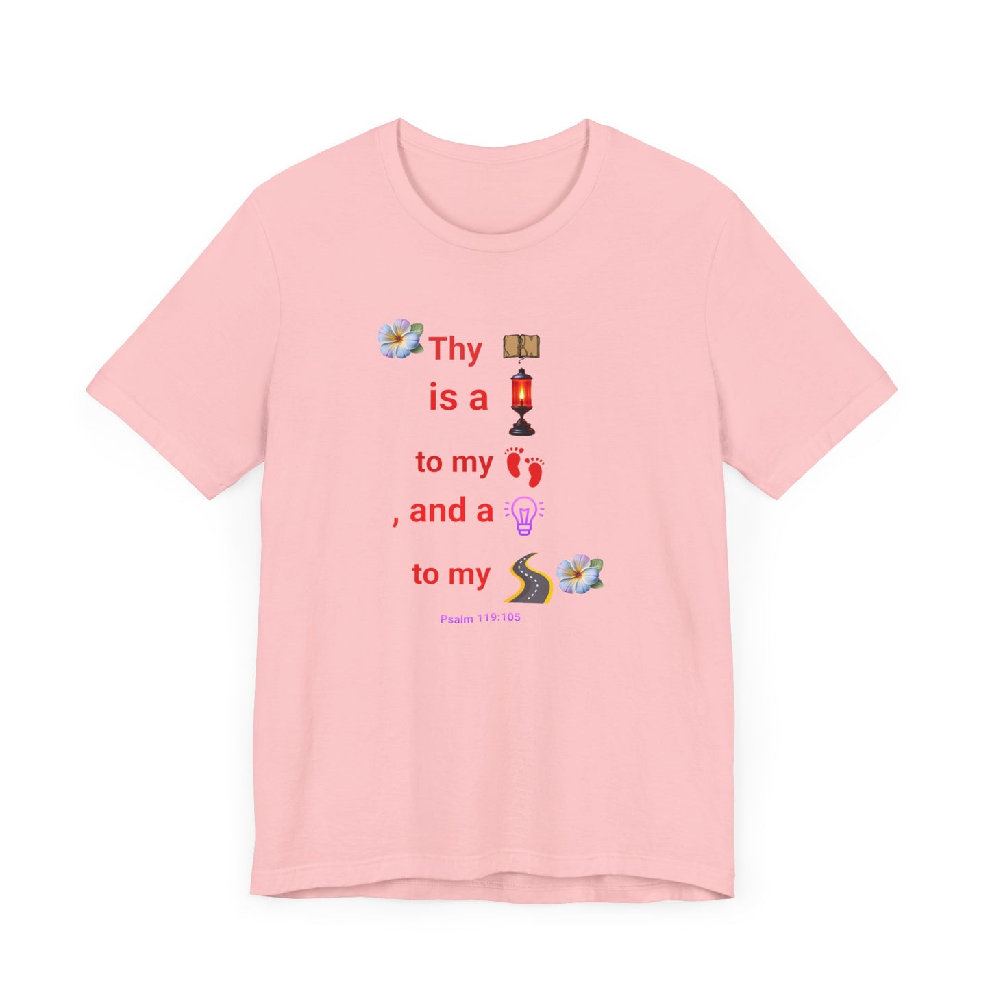 Unisex Jersey Short Sleeve T-Shirt, Thy Word is a Lamp Unto My Feet T-Shirt