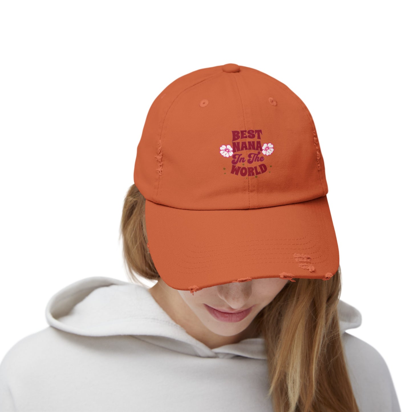 Unisex Distressed Cap, Best Nana In The World Cap