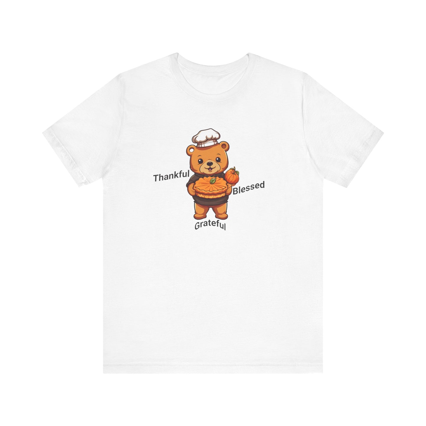 Unisex Jersey Short Sleeve T-Shirt, Thankful, Grateful and Blessed T-Shirt