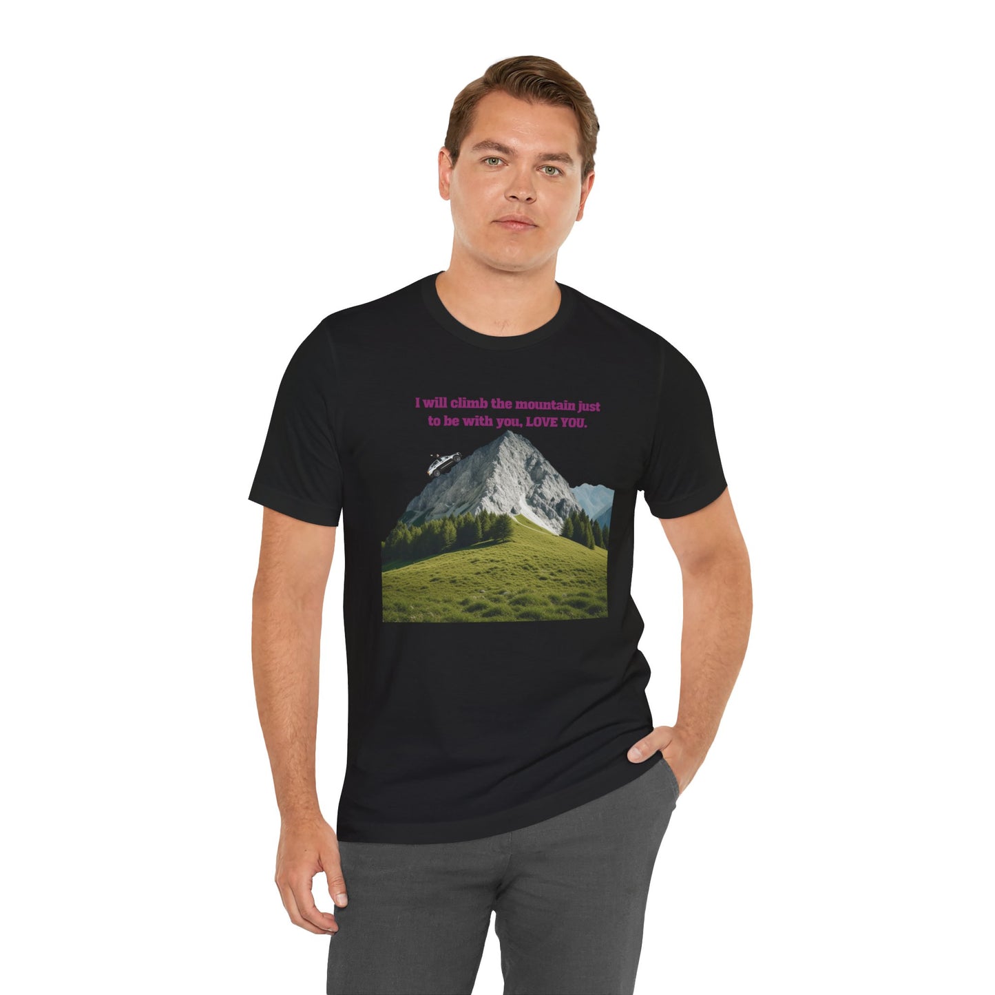 Unisex Jersey Short Sleeve T-Shirt, Mountain Climb T-Shirt