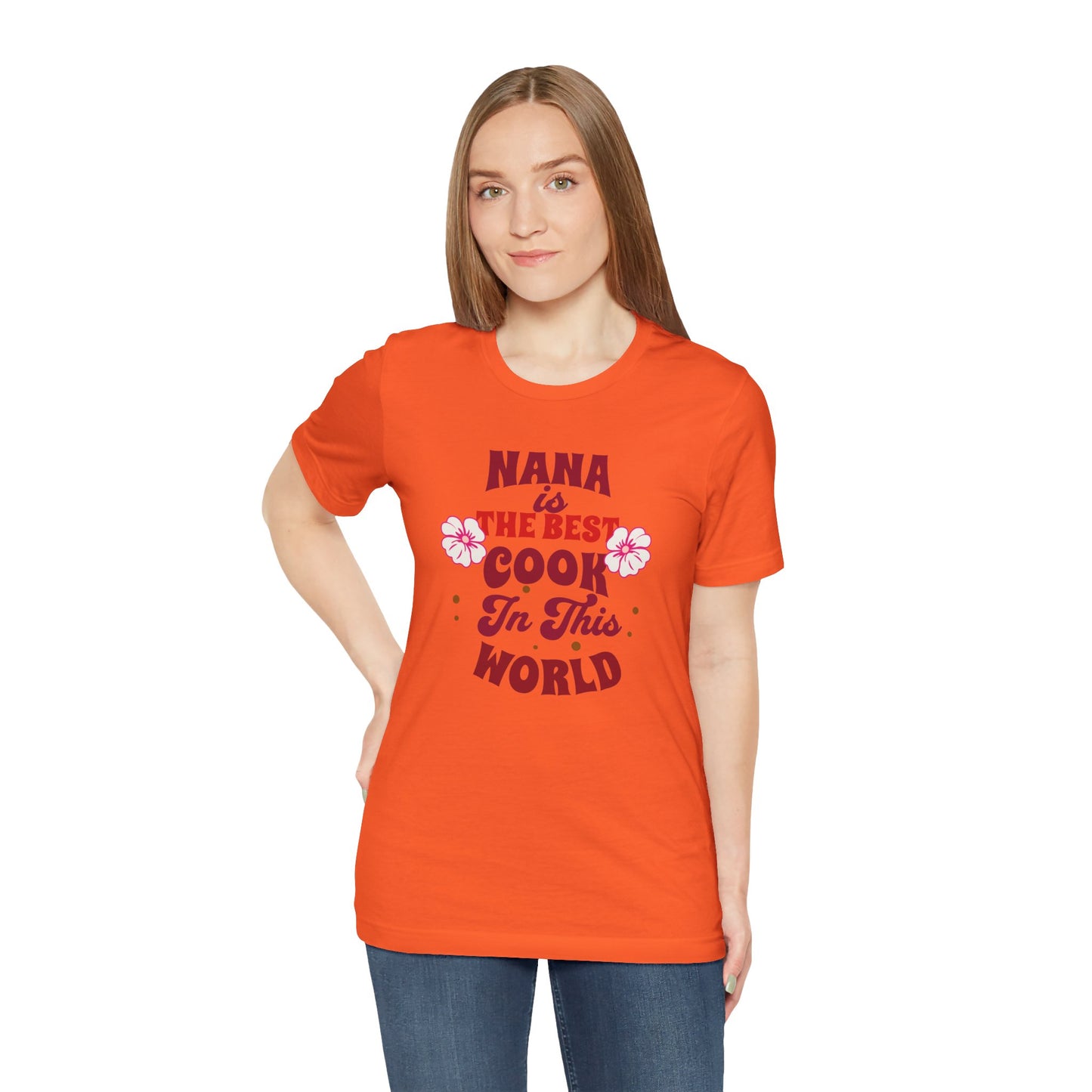 Unisex Jersey Short Sleeve T-Shirt, Nana Best Cook T-Shirt