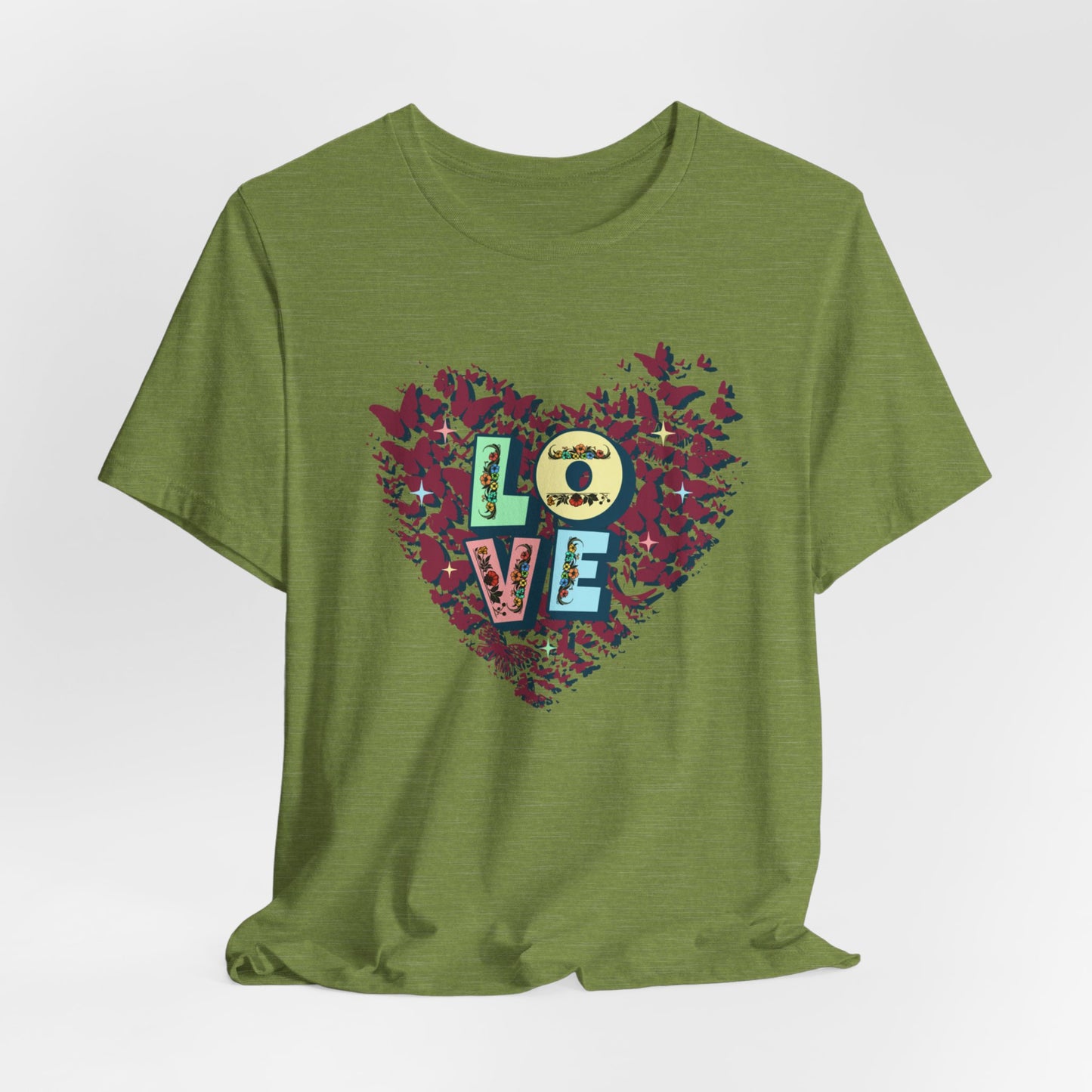 Unisex Jersey Short Sleeve T-Shirt, Love Heart T-Shirt