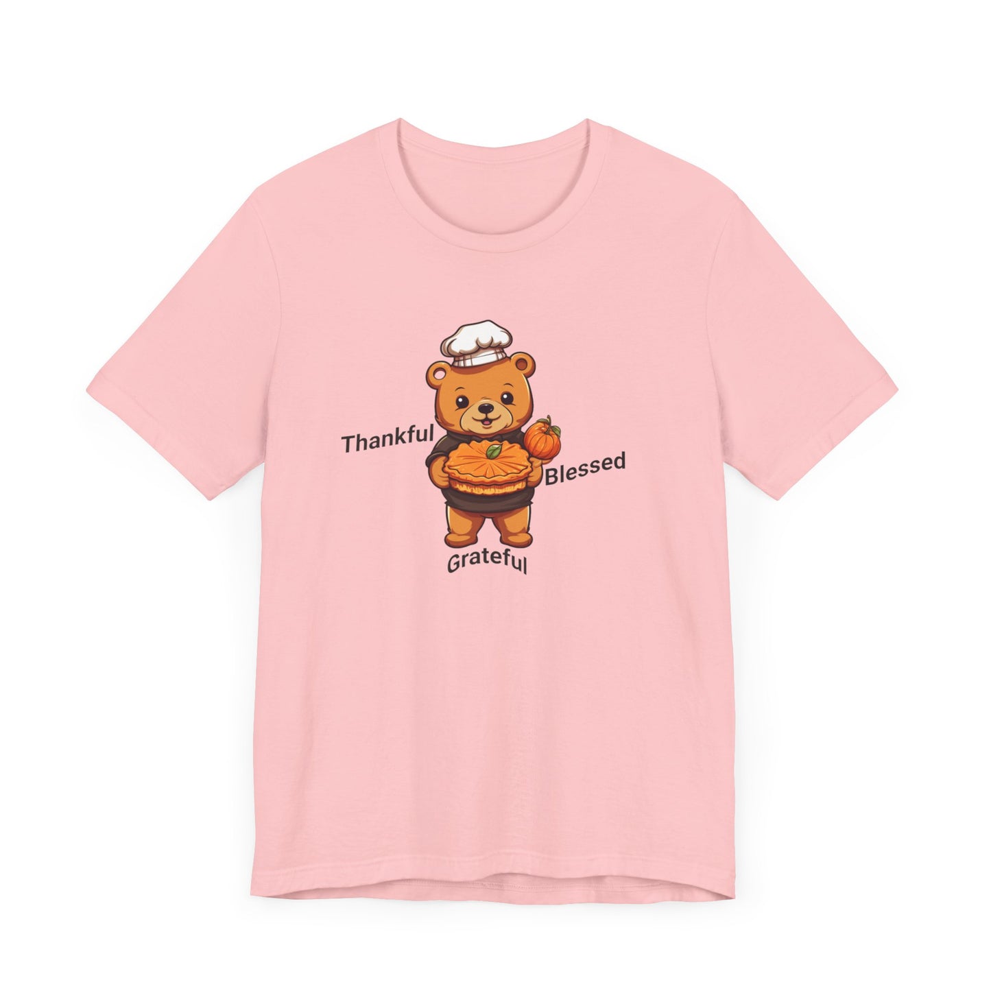 Unisex Jersey Short Sleeve T-Shirt, Thankful, Grateful and Blessed T-Shirt