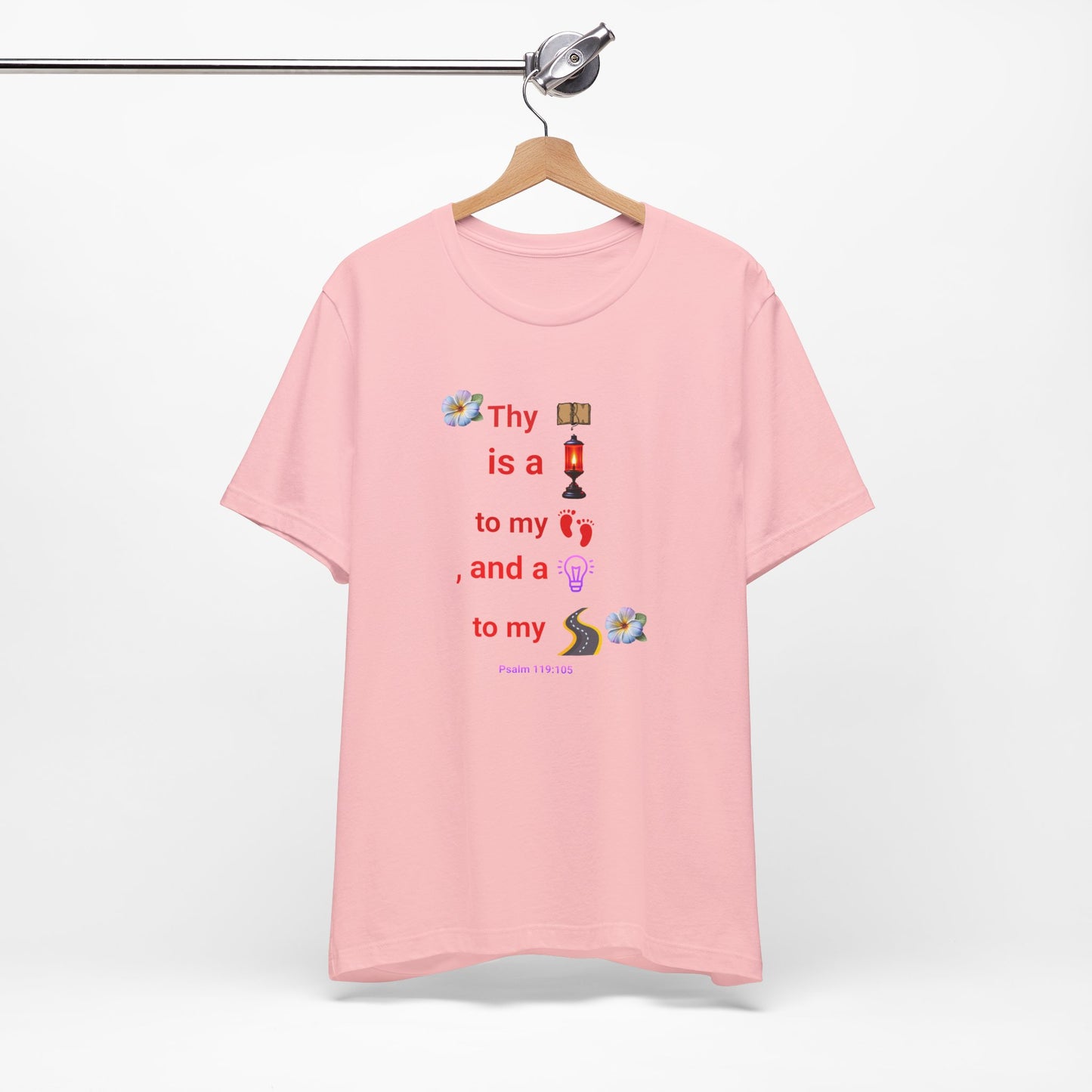 Unisex Jersey Short Sleeve T-Shirt, Thy Word is a Lamp Unto My Feet T-Shirt