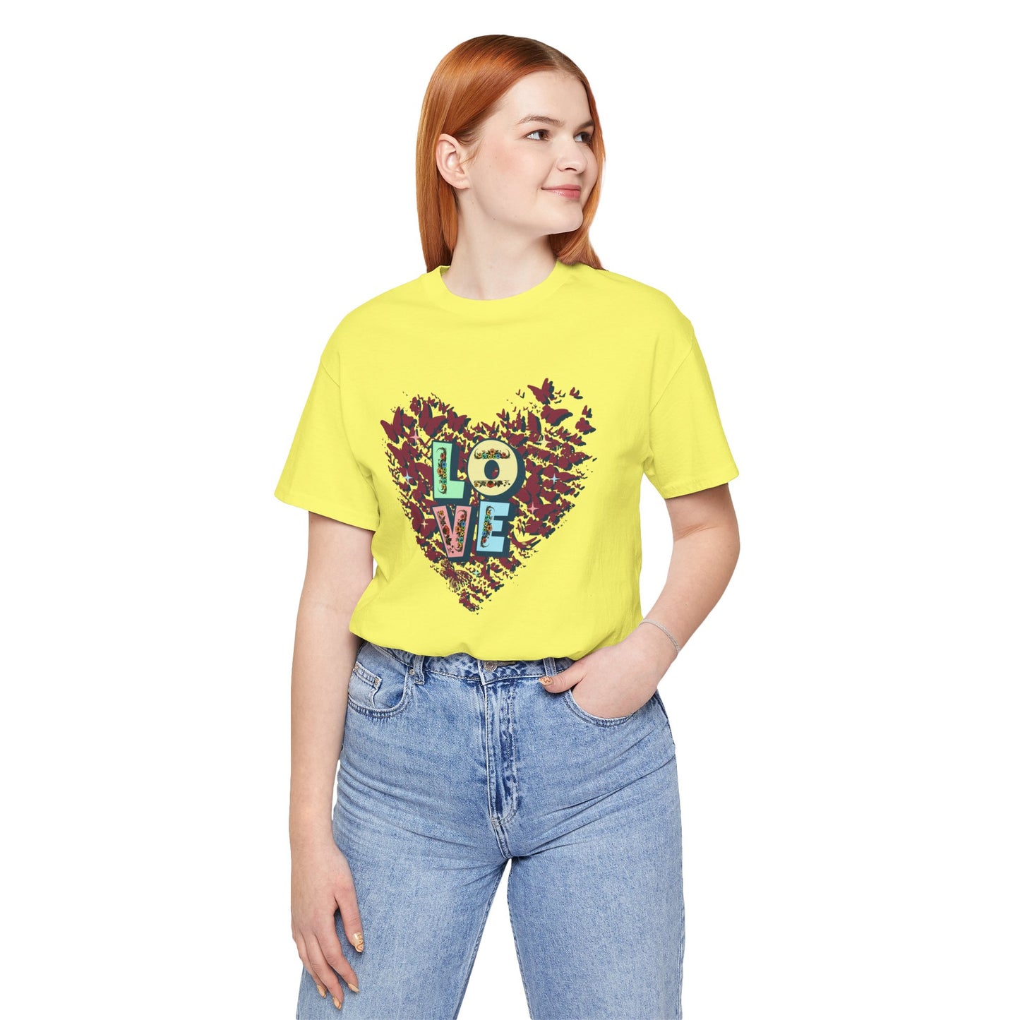 Unisex Jersey Short Sleeve T-Shirt, Love Heart T-Shirt
