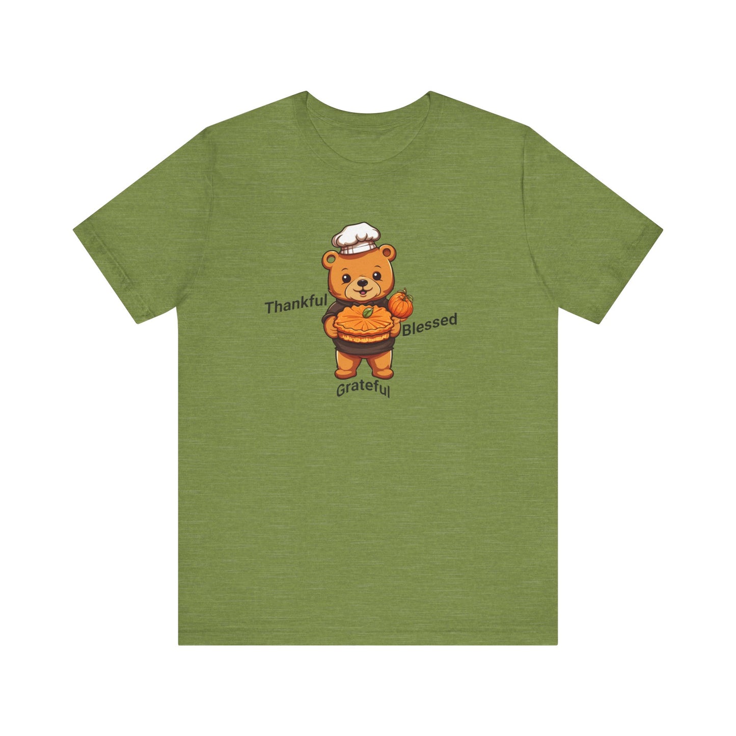 Unisex Jersey Short Sleeve T-Shirt, Thankful, Grateful and Blessed T-Shirt