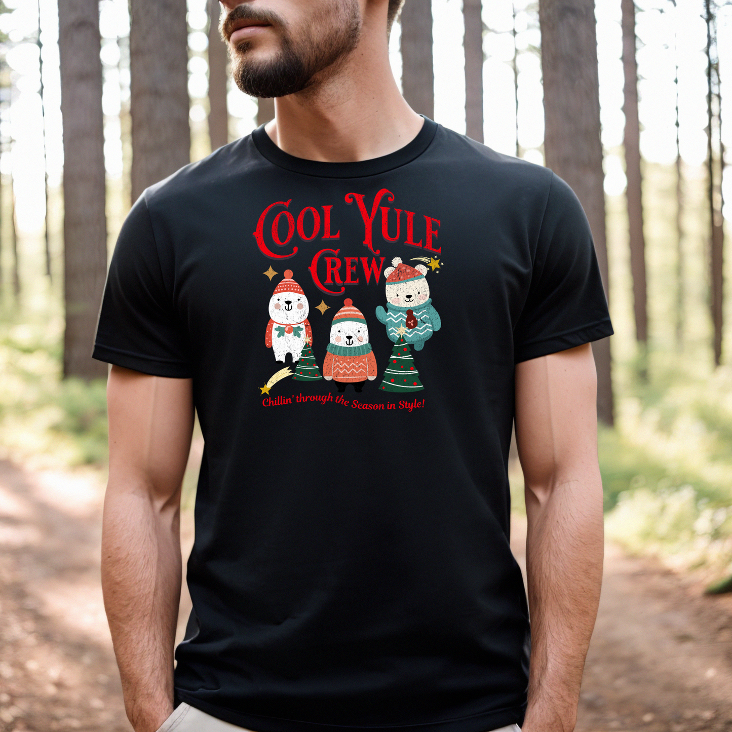 Unisex Jersey Short Sleeve T-Shirt, Cool Yule Crew T-Shirt