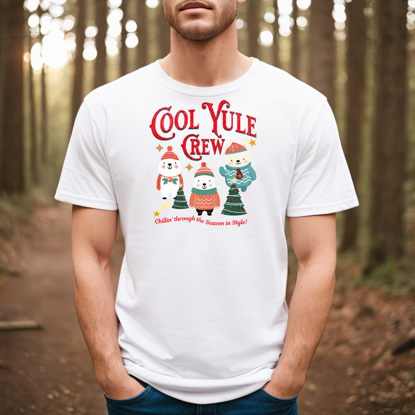 Unisex Jersey Short Sleeve T-Shirt, Cool Yule Crew T-Shirt