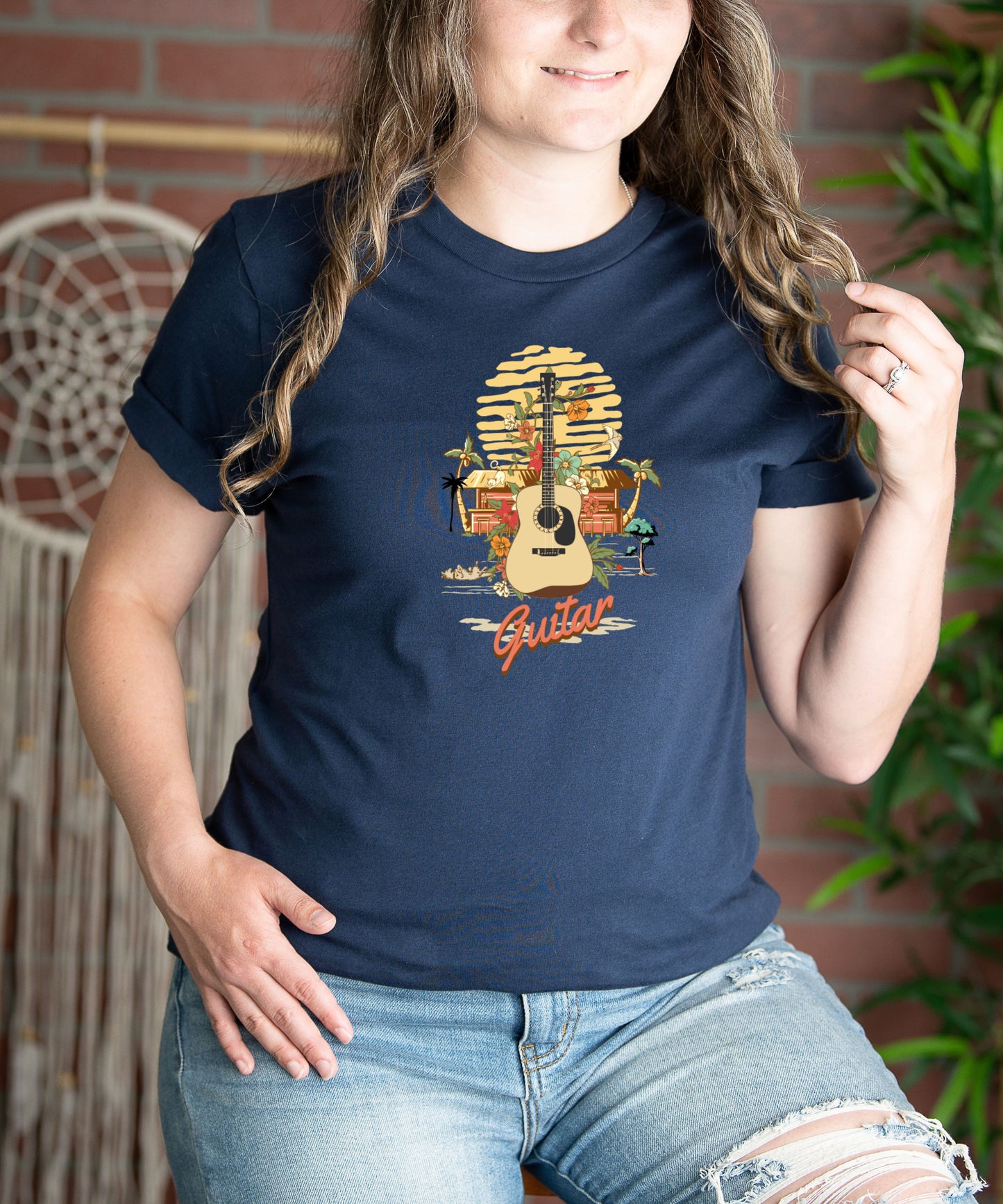 Unisex Jersey Short Sleeve Tee, Guitar T-Shirt