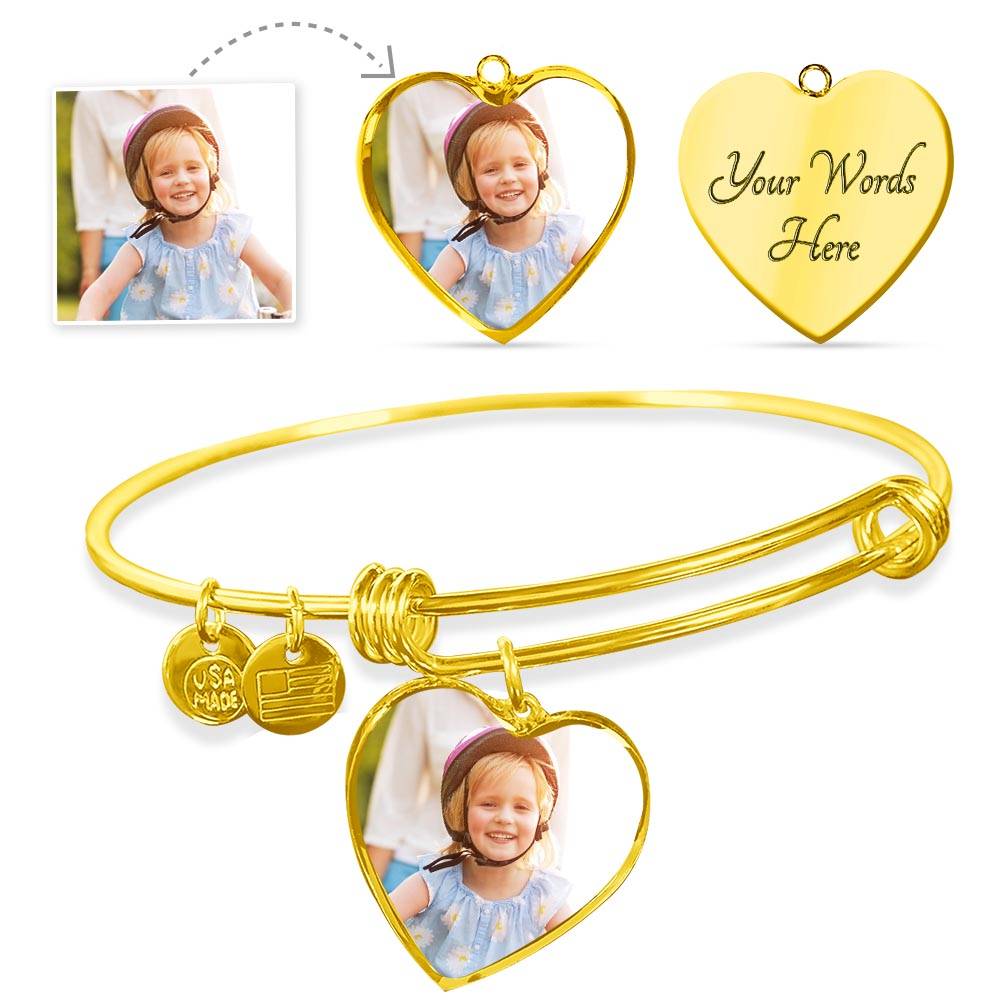 BU Heart Bangle Bracelet For My Mother in Law + POD MC