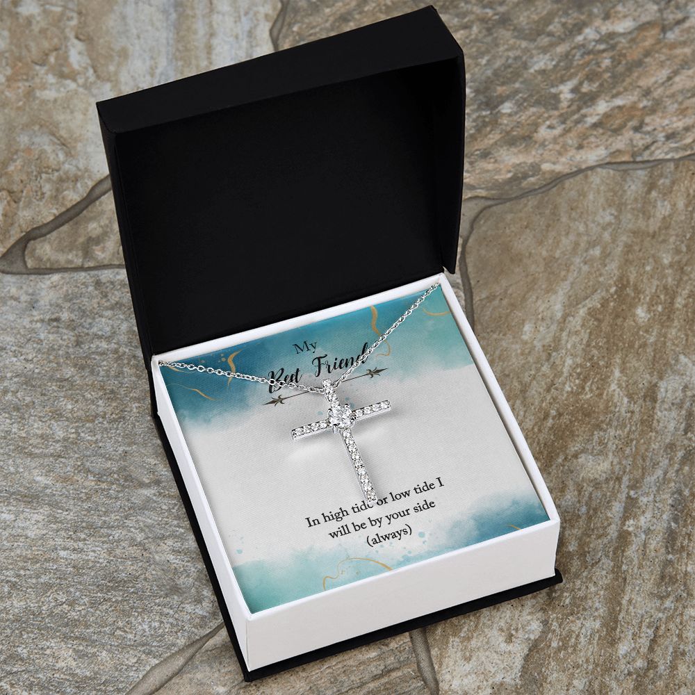 CZ Cross Birth Day Gift Necklace For My Best Friends