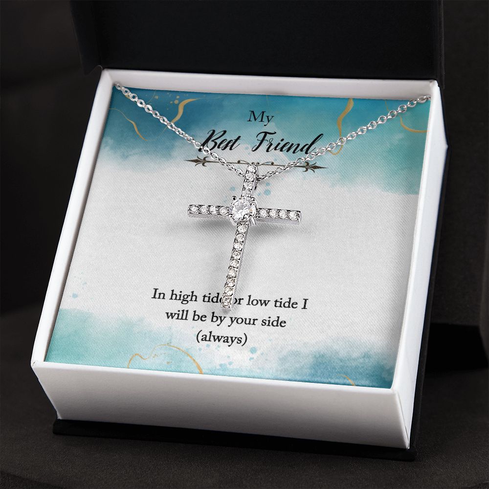 CZ Cross Birth Day Gift Necklace For My Best Friends
