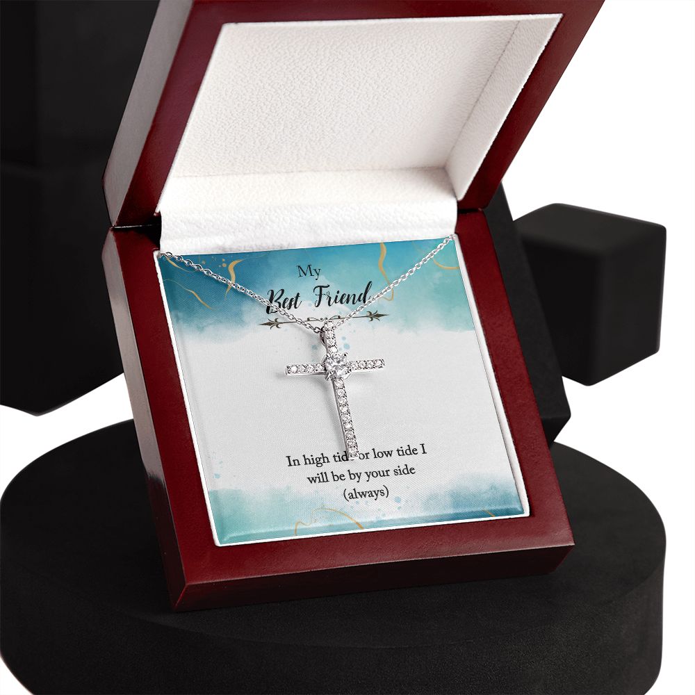 CZ Cross Birth Day Gift Necklace For My Best Friends