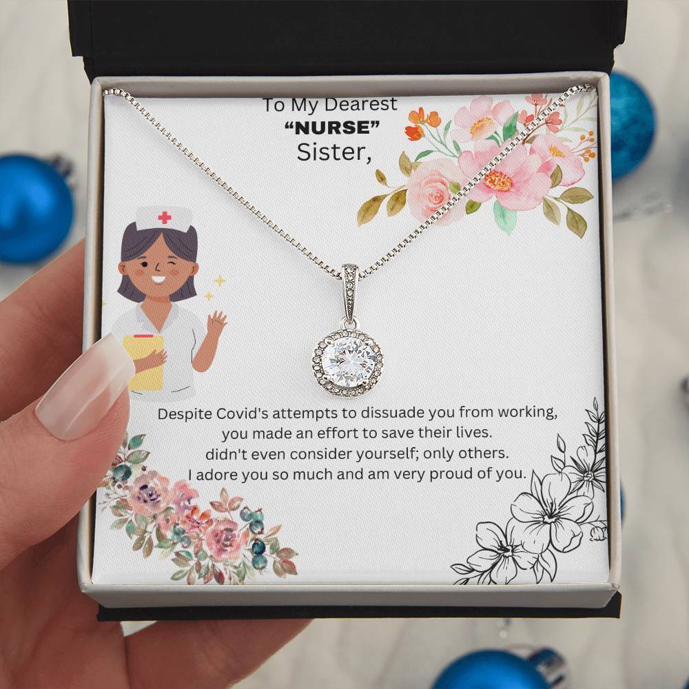 Eternal Hope Pendant Necklace for a "Nurse" Sister