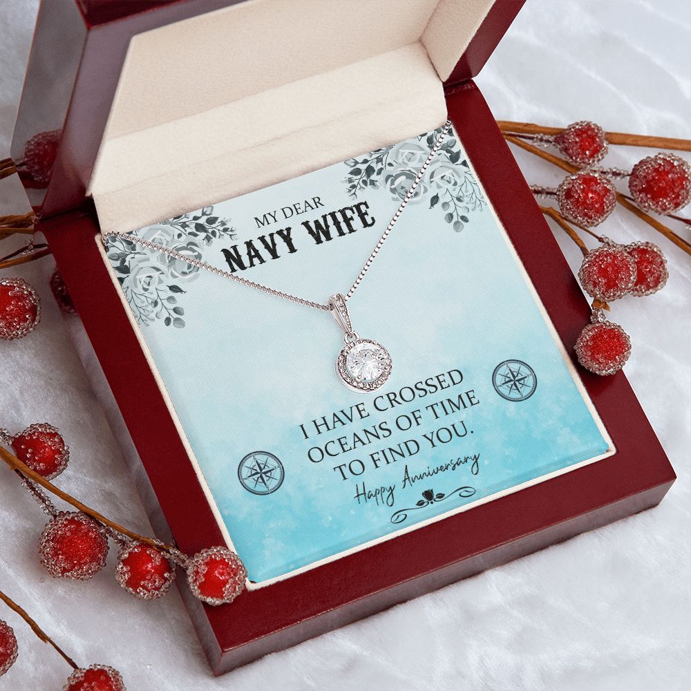 Eternal Hope Anniversary Necklace For My Navy Wife