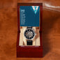 Men's Openwork Birth Day Gift Watch To My Dad + MC