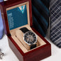 Men's Openwork Birth Day Gift Watch To My Dad + MC