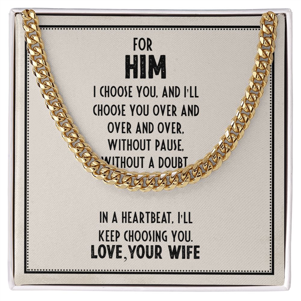 Cuban Link Chain For Him (OREO + LUX BOX + LENGTH EXTENSION)