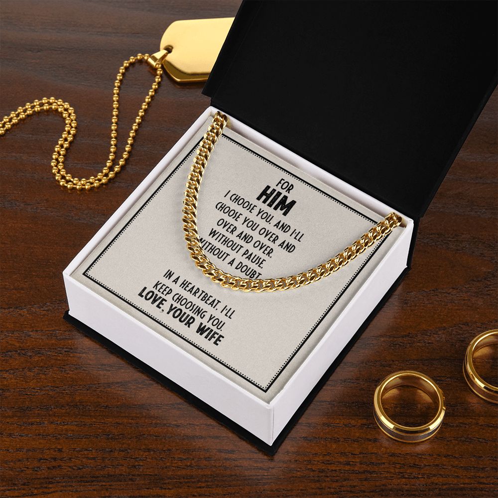 Cuban Link Chain For Him (OREO + LUX BOX + LENGTH EXTENSION)