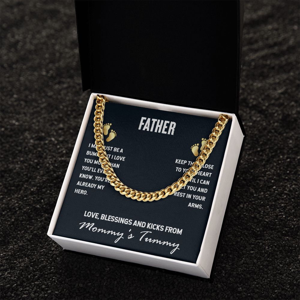 Cuban Link Chain To My Father (OREO + LUX BOX + LENGTH EXTENSION)