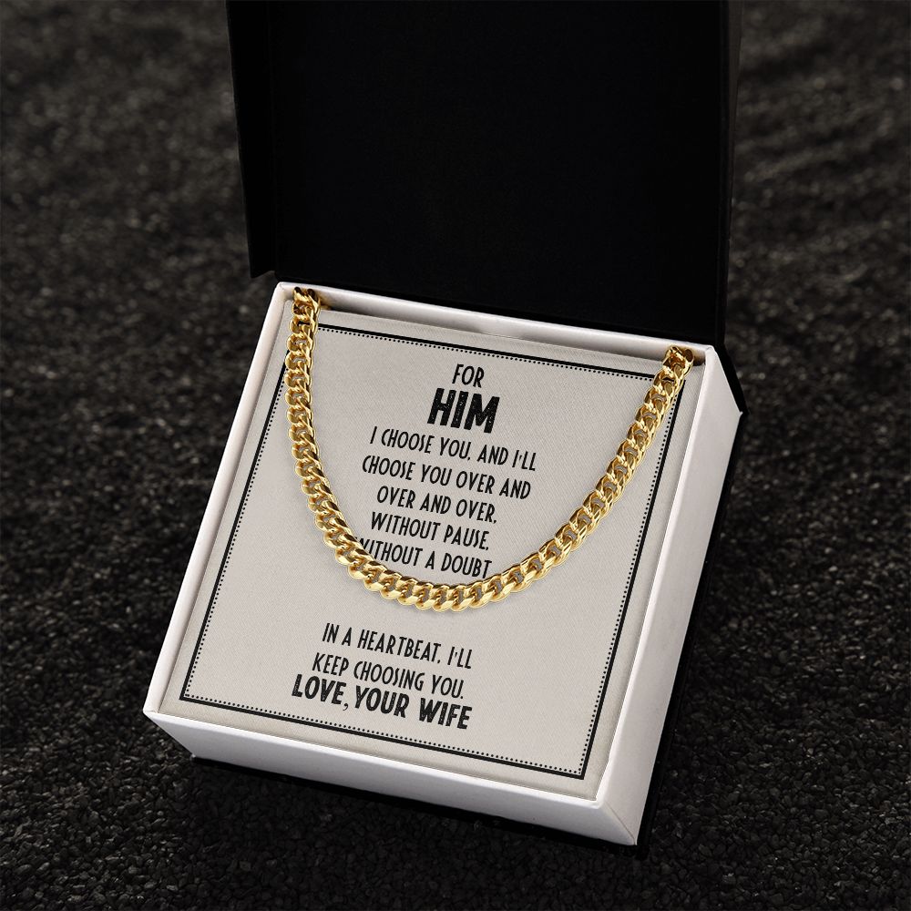 Cuban Link Chain For Him (OREO + LUX BOX + LENGTH EXTENSION)