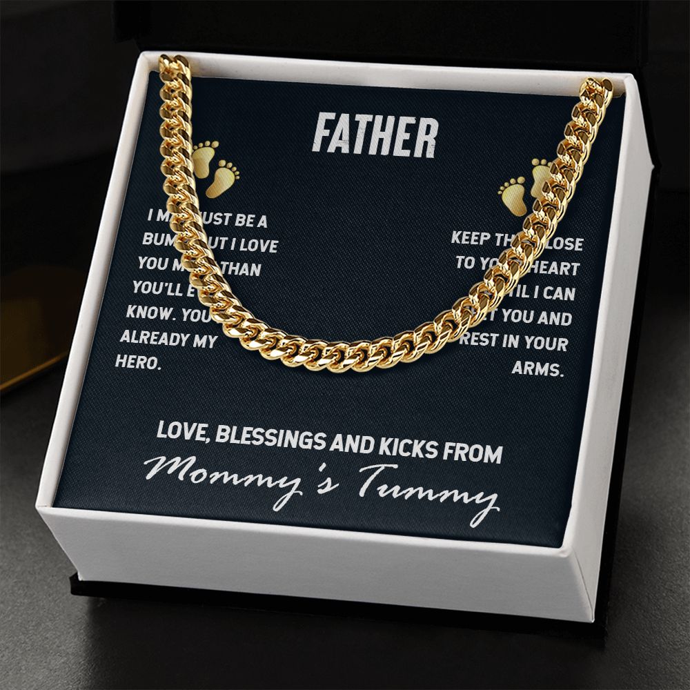Cuban Link Chain To My Father (OREO + LUX BOX + LENGTH EXTENSION)