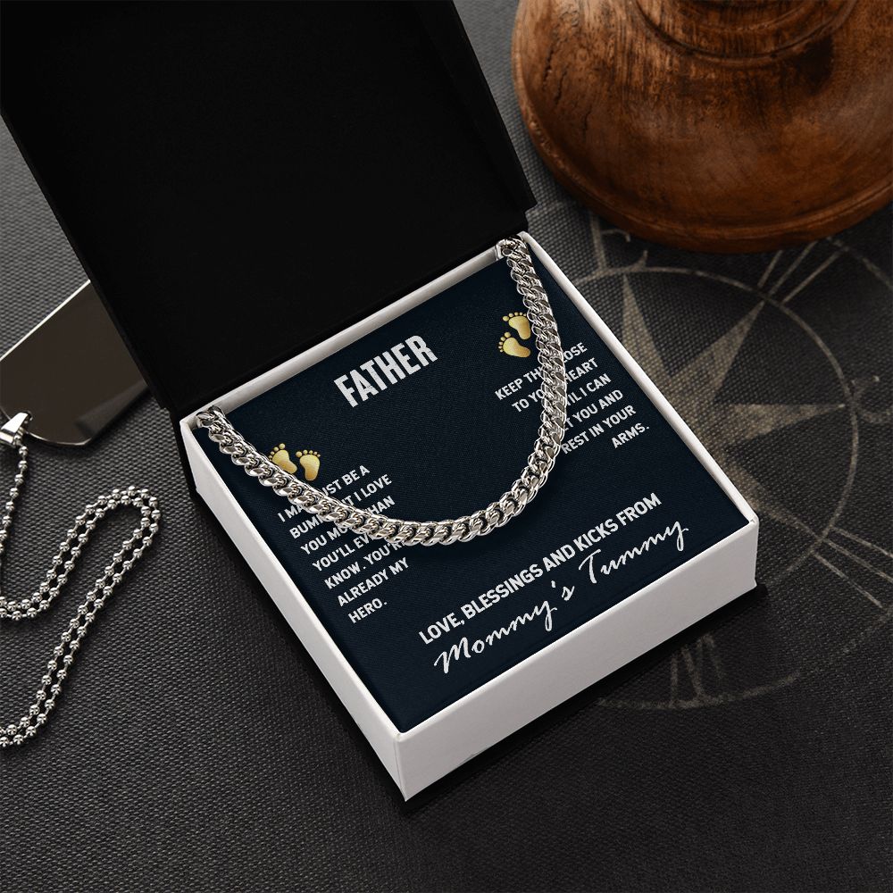 Cuban Link Chain To My Father (OREO + LUX BOX + LENGTH EXTENSION)