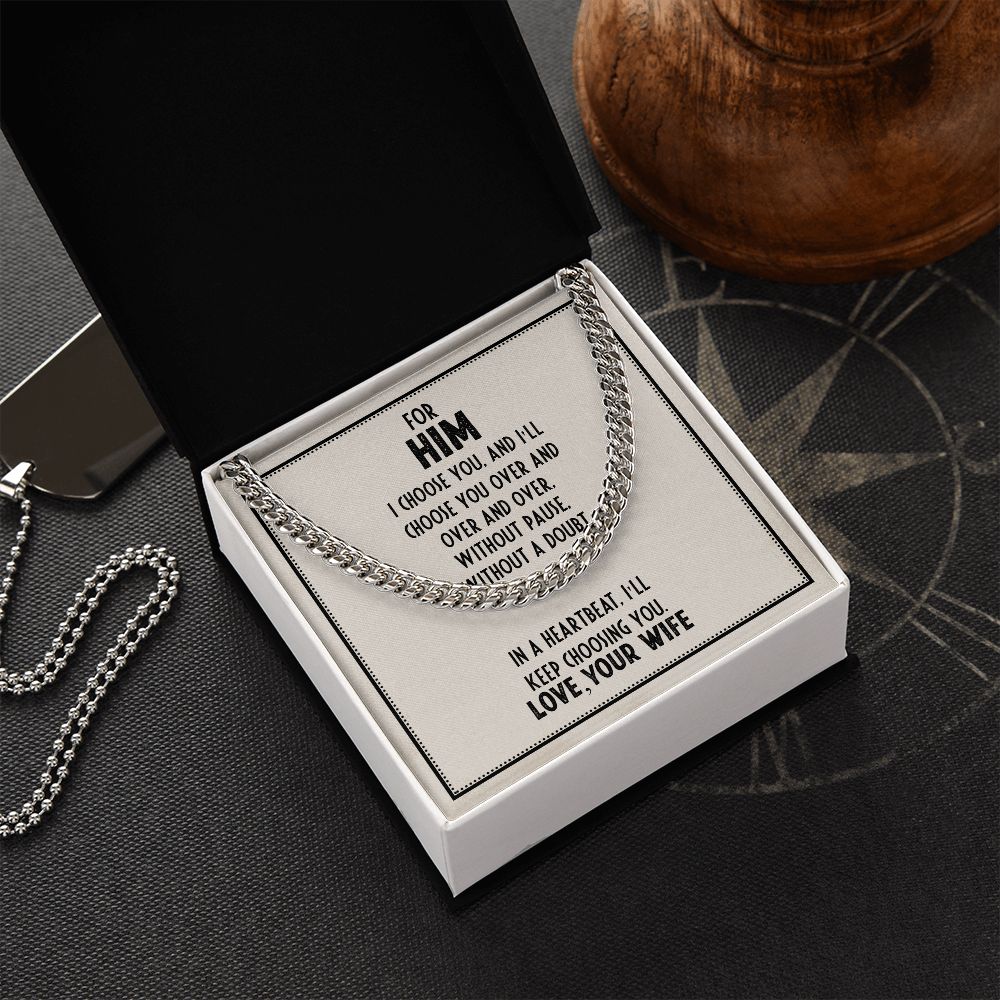 Cuban Link Chain For Him (OREO + LUX BOX + LENGTH EXTENSION)