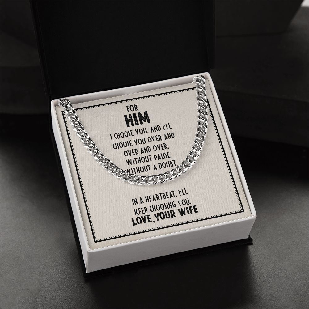 Cuban Link Chain For Him (OREO + LUX BOX + LENGTH EXTENSION)