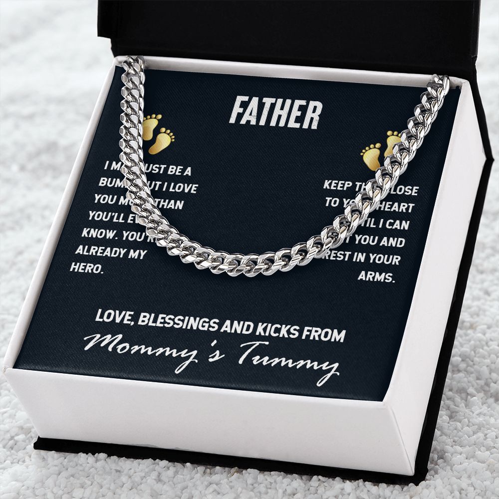 Cuban Link Chain To My Father (OREO + LUX BOX + LENGTH EXTENSION)